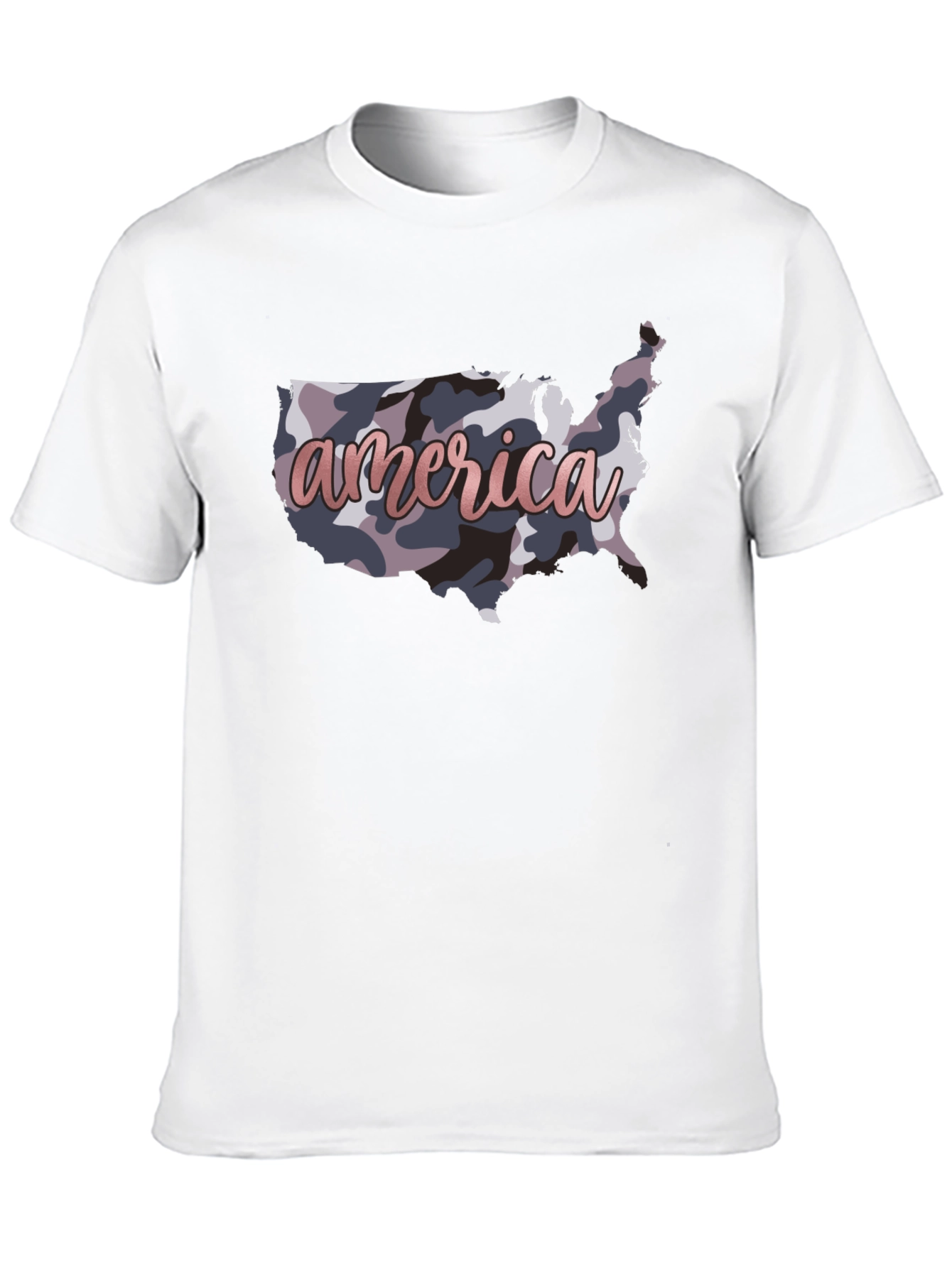 America Camo USA Map T-Shirt - Patriotic Pride