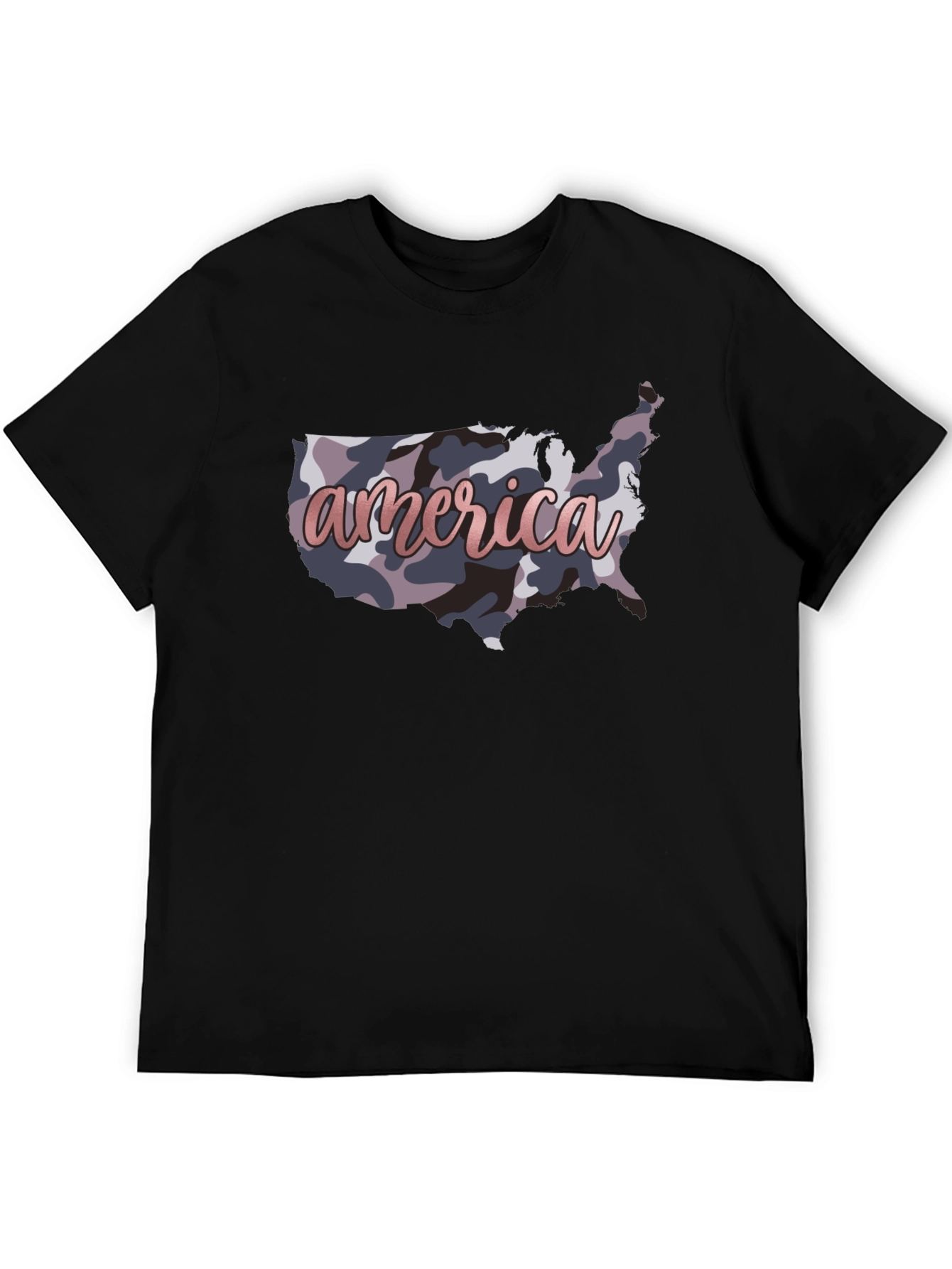 America Camo USA Map T-Shirt - Patriotic Pride