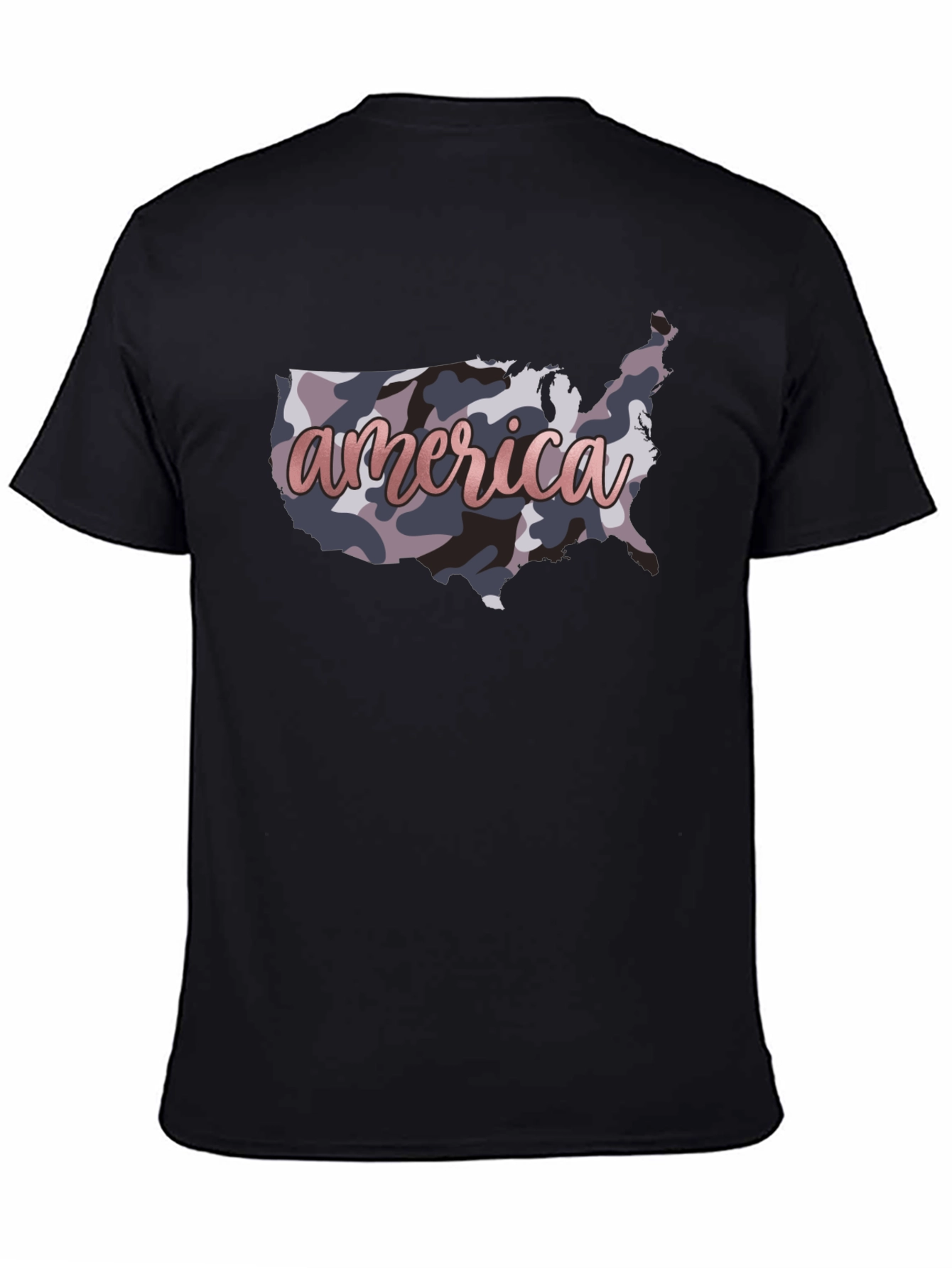 America Camo USA Map T-Shirt - Patriotic Pride