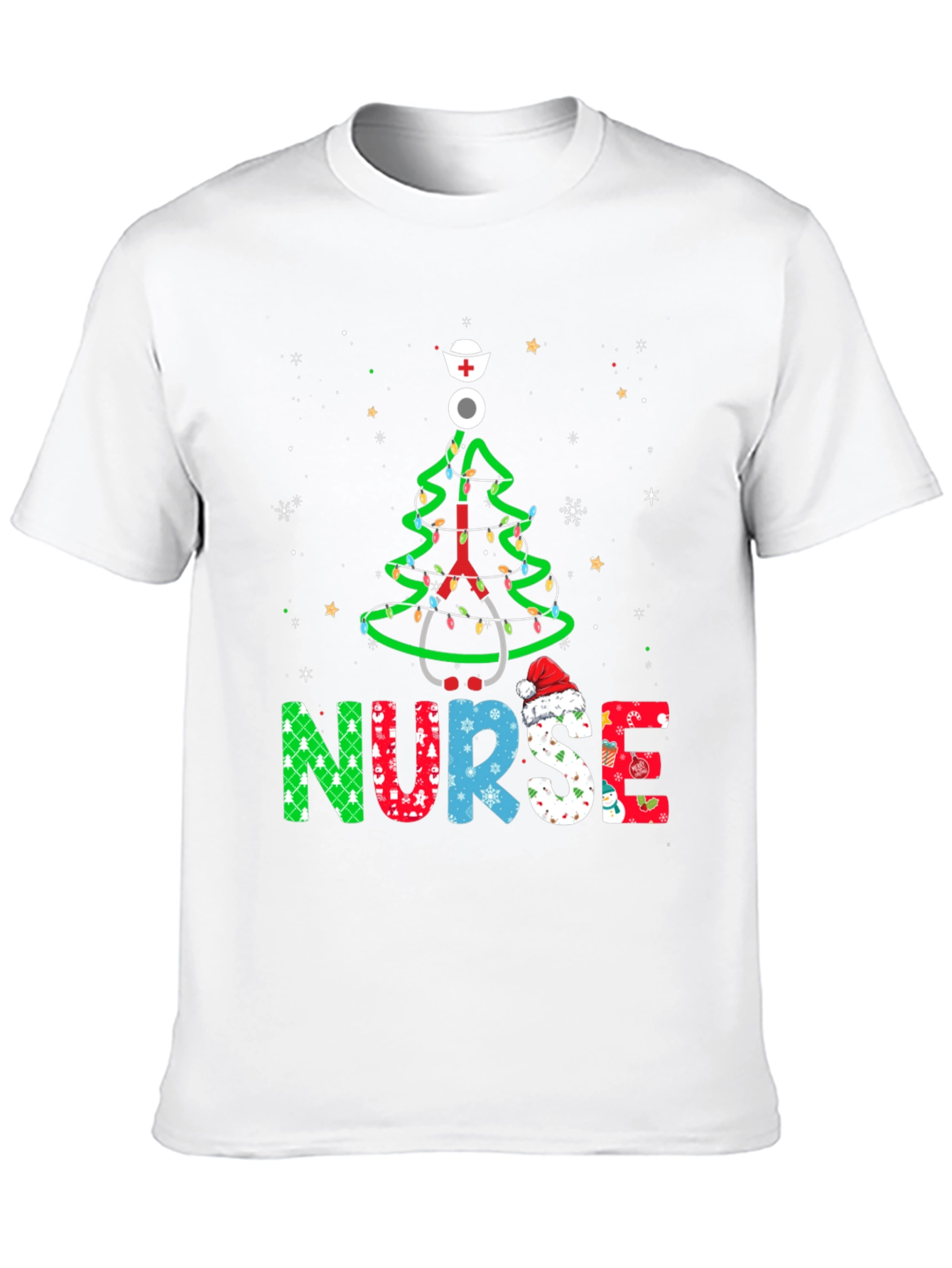 Nurse Christmas Tree T-Shirt - Holiday Apparel