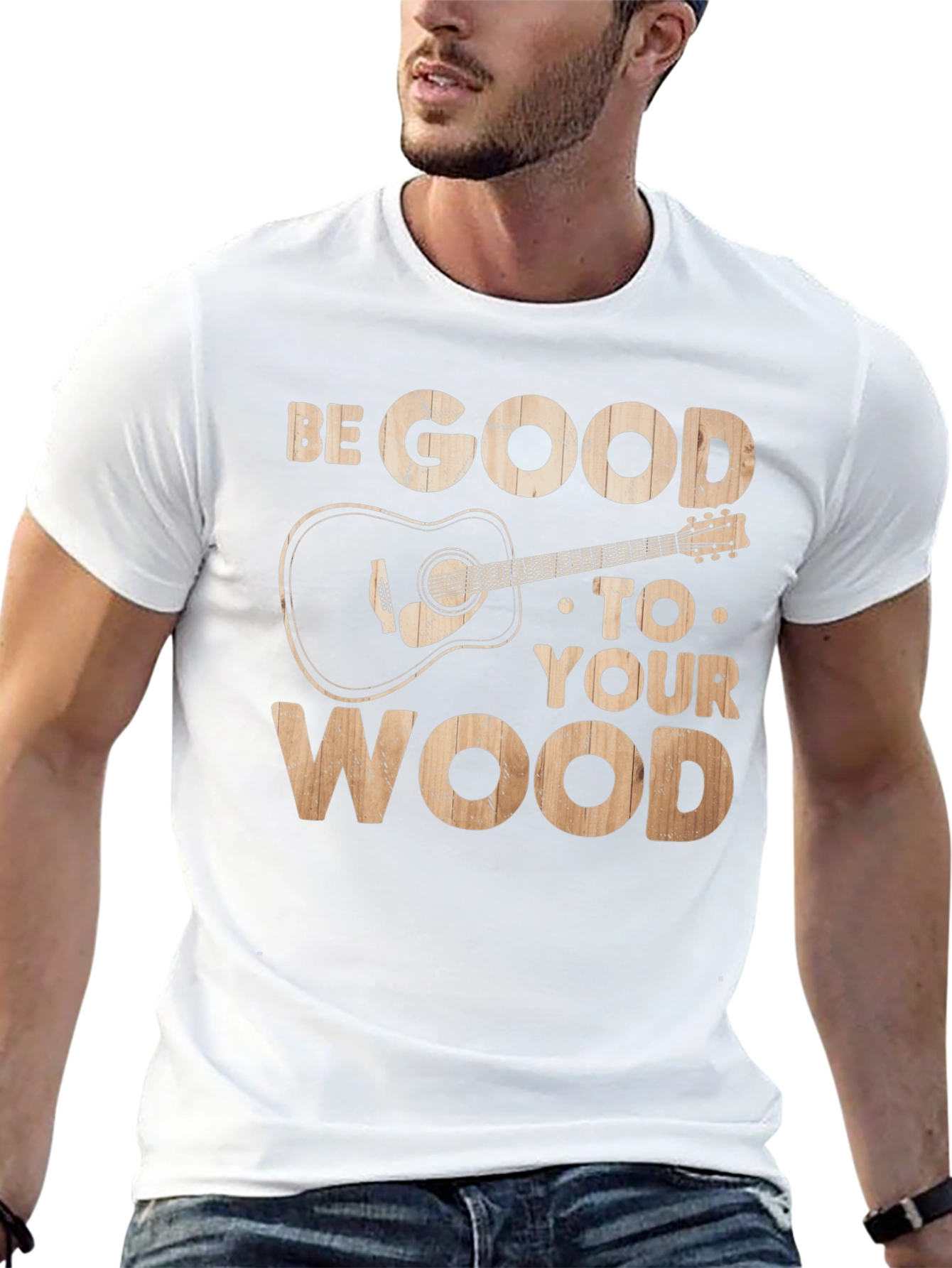 Be Good To Your Wood Guitar Graphic Tee