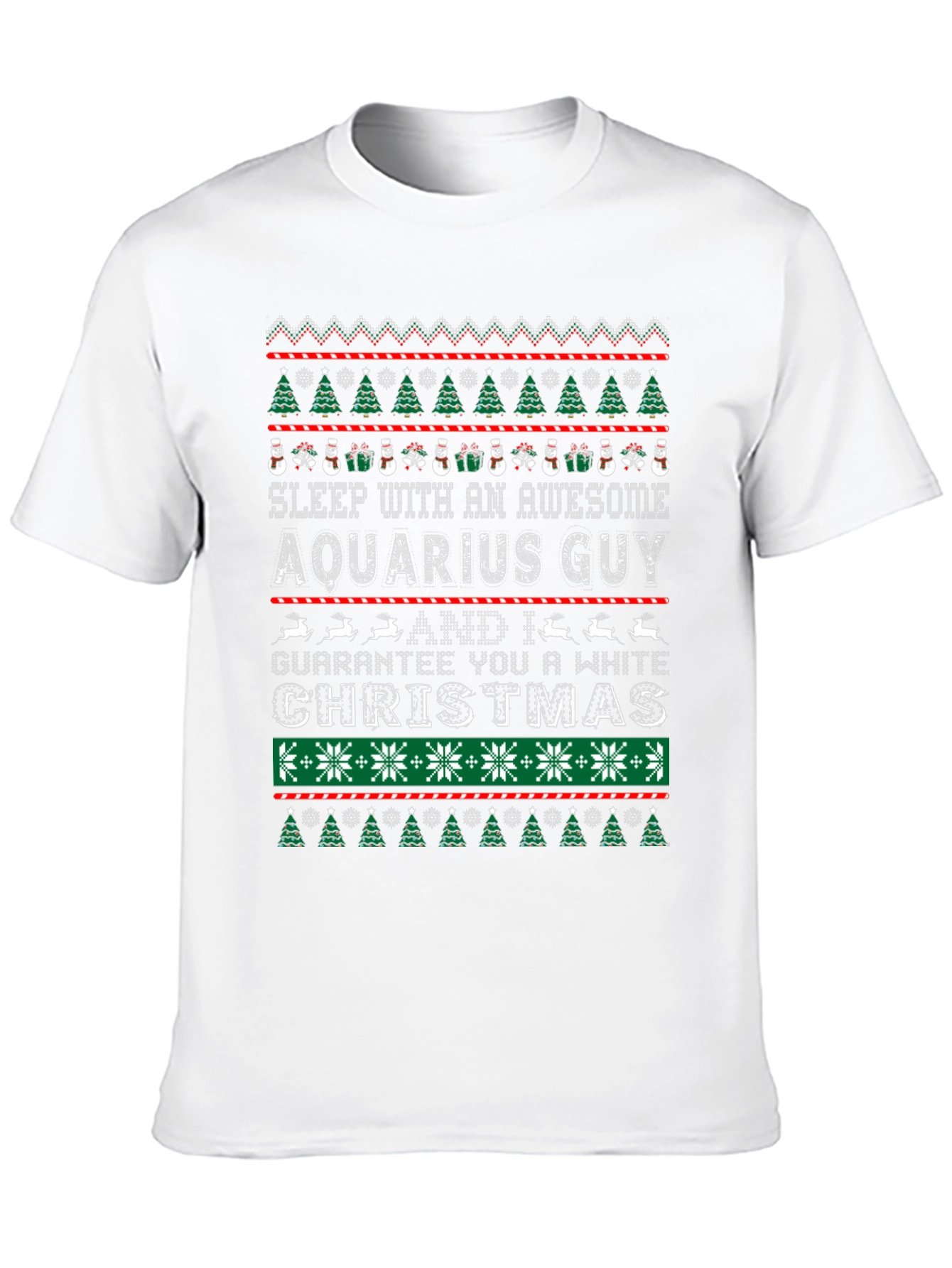 Aquarius Guy Ugly Christmas Sweater Style T-Shirt