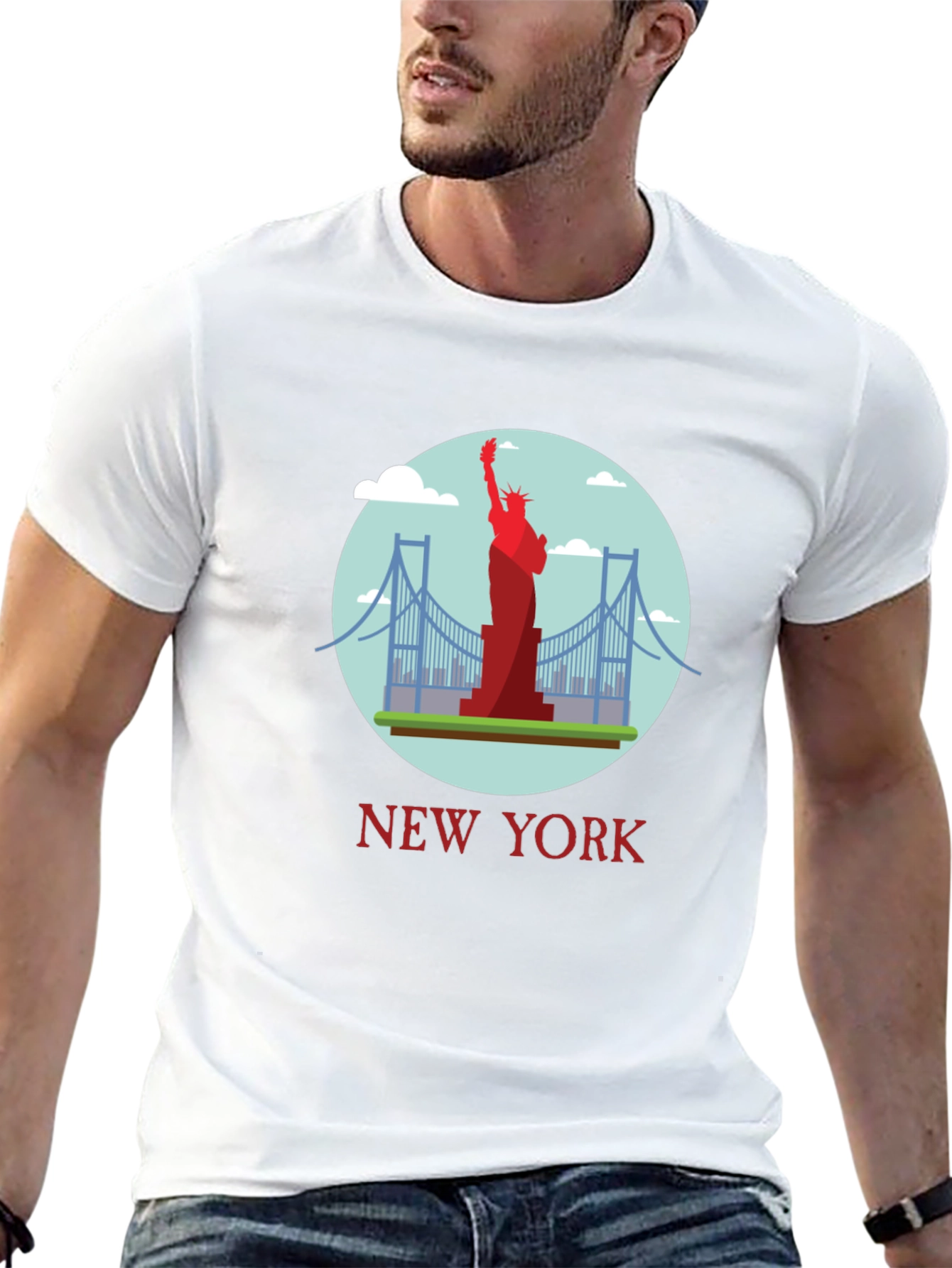 New York Statue of Liberty Graphic T-Shirt