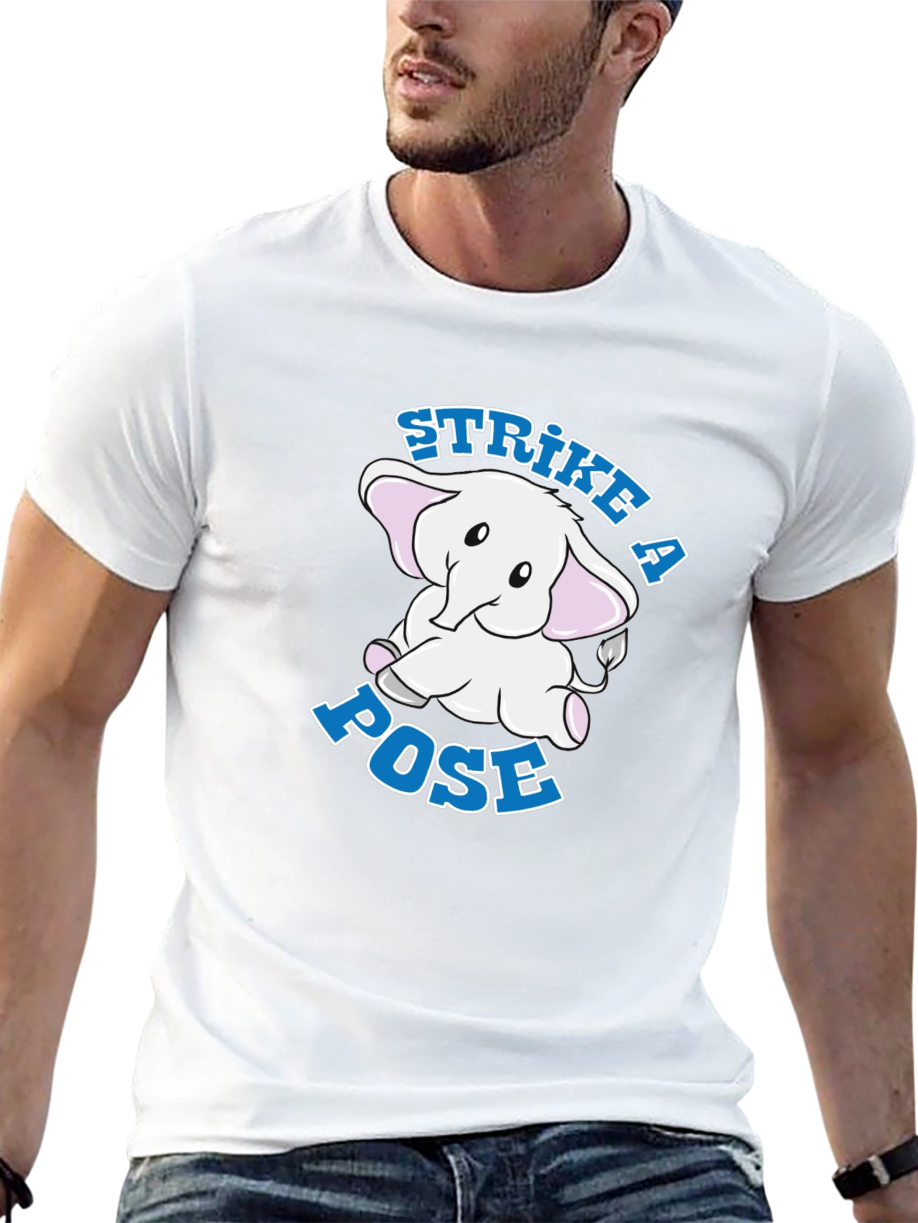Strike a Pose Elephant Graphic Tee