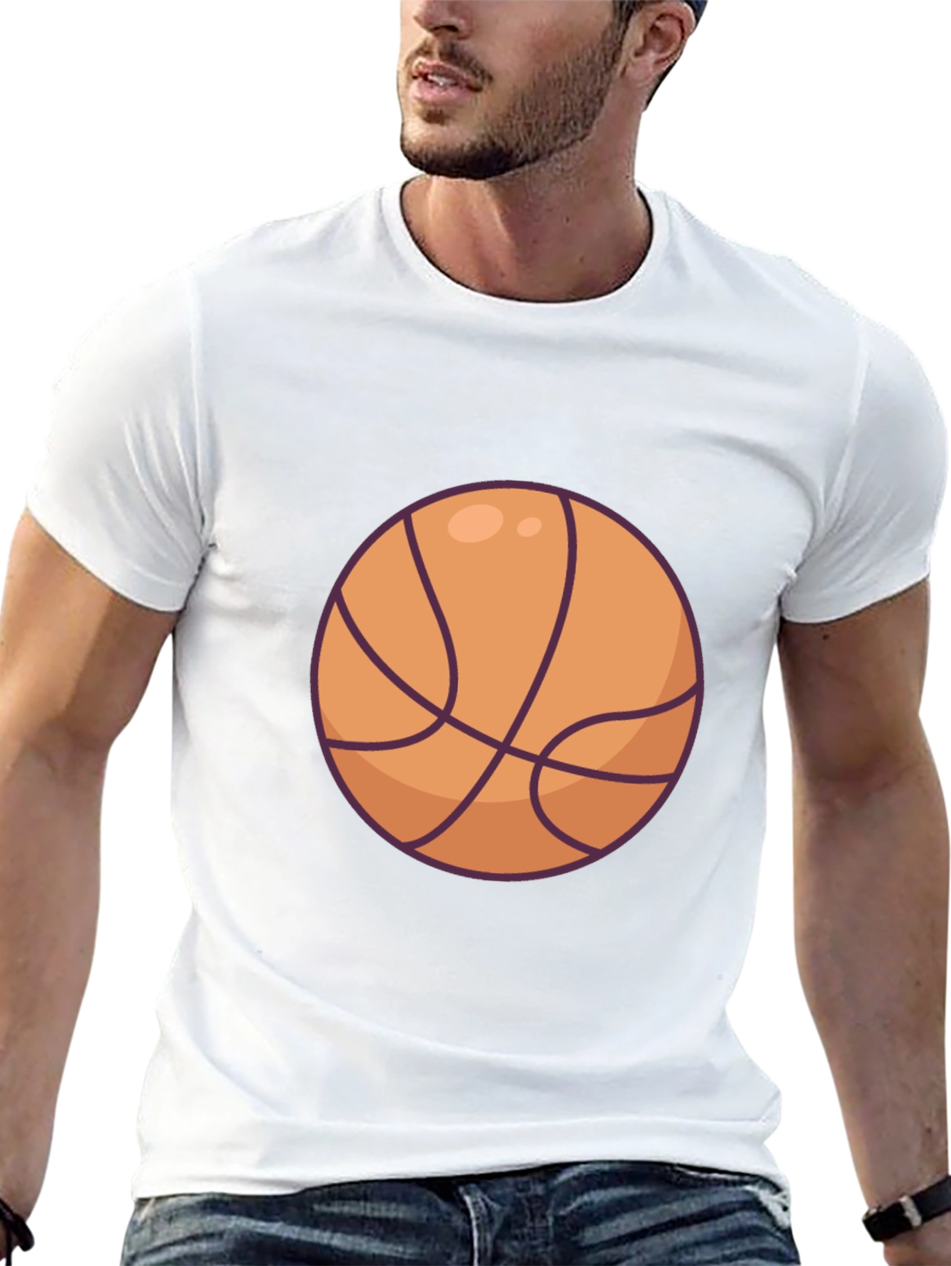 Basketball Graphic Black T-Shirt