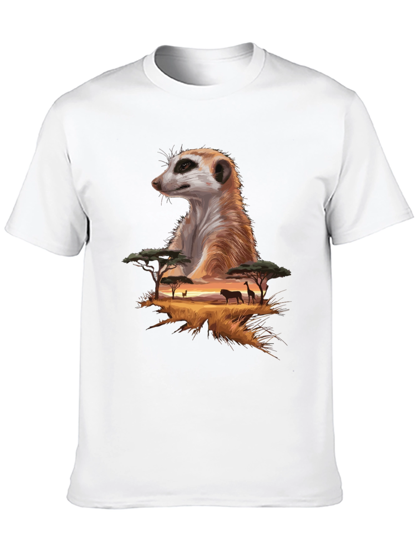 Meerkat Savannah T-Shirt - Wildlife Graphic Tee