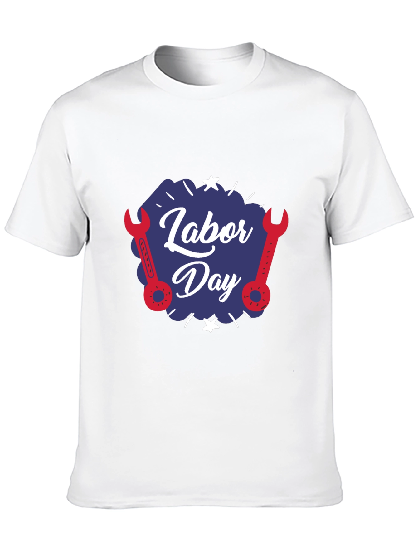 Labor Day Wrench Graphic T-Shirt - Black