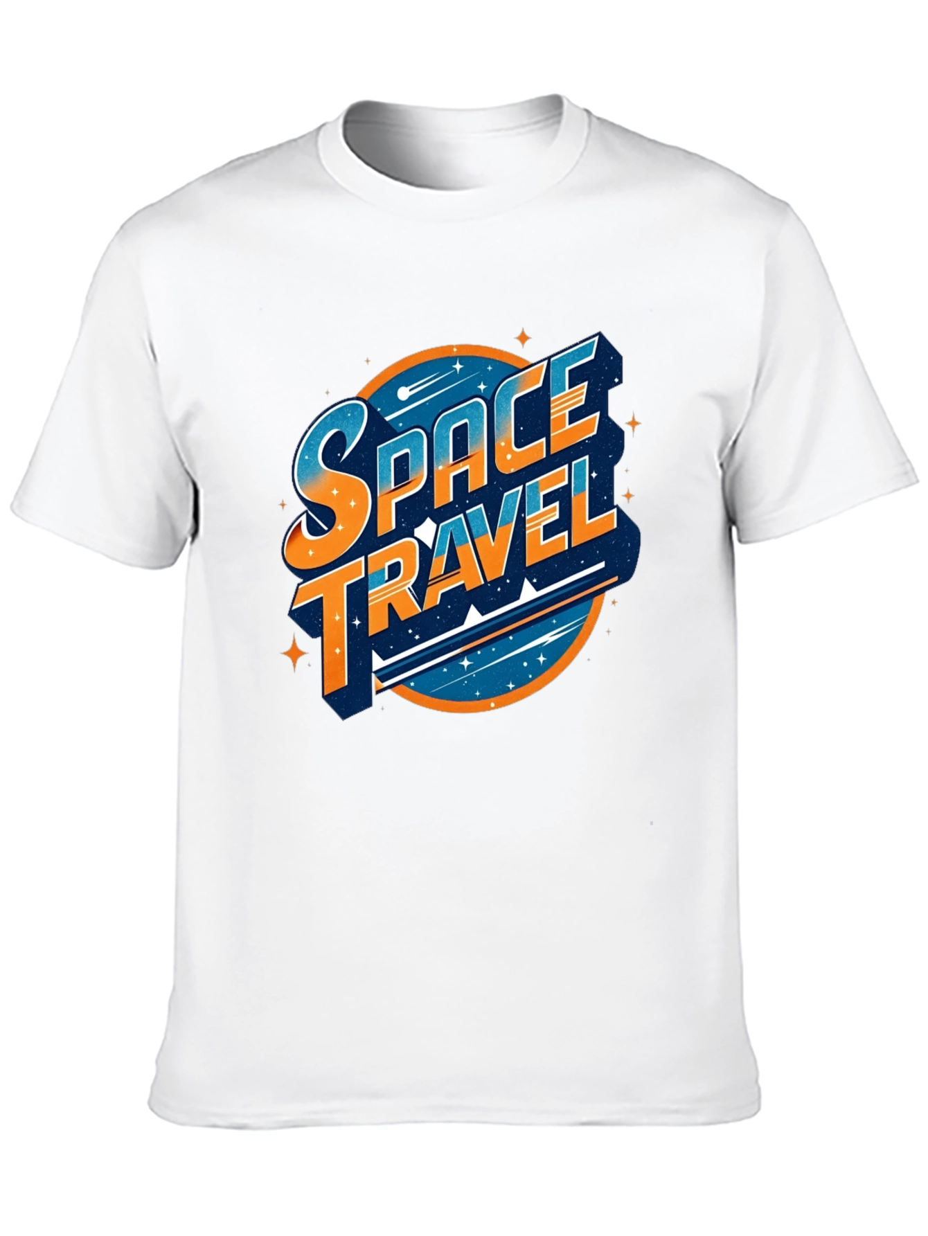 Space Travel Graphic T-Shirt - Black