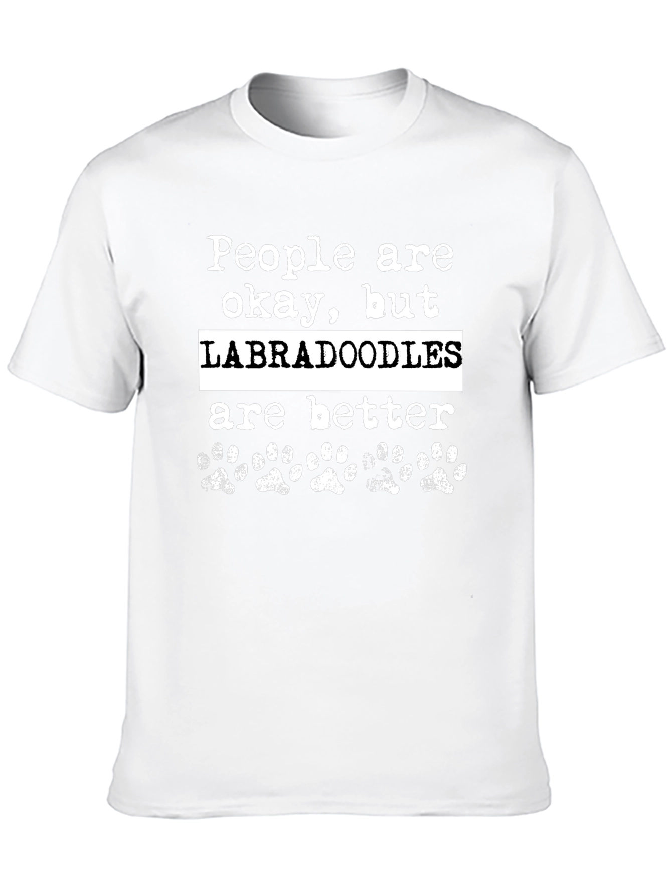 Labradoodle Lover T-Shirt - Paw Print Tee