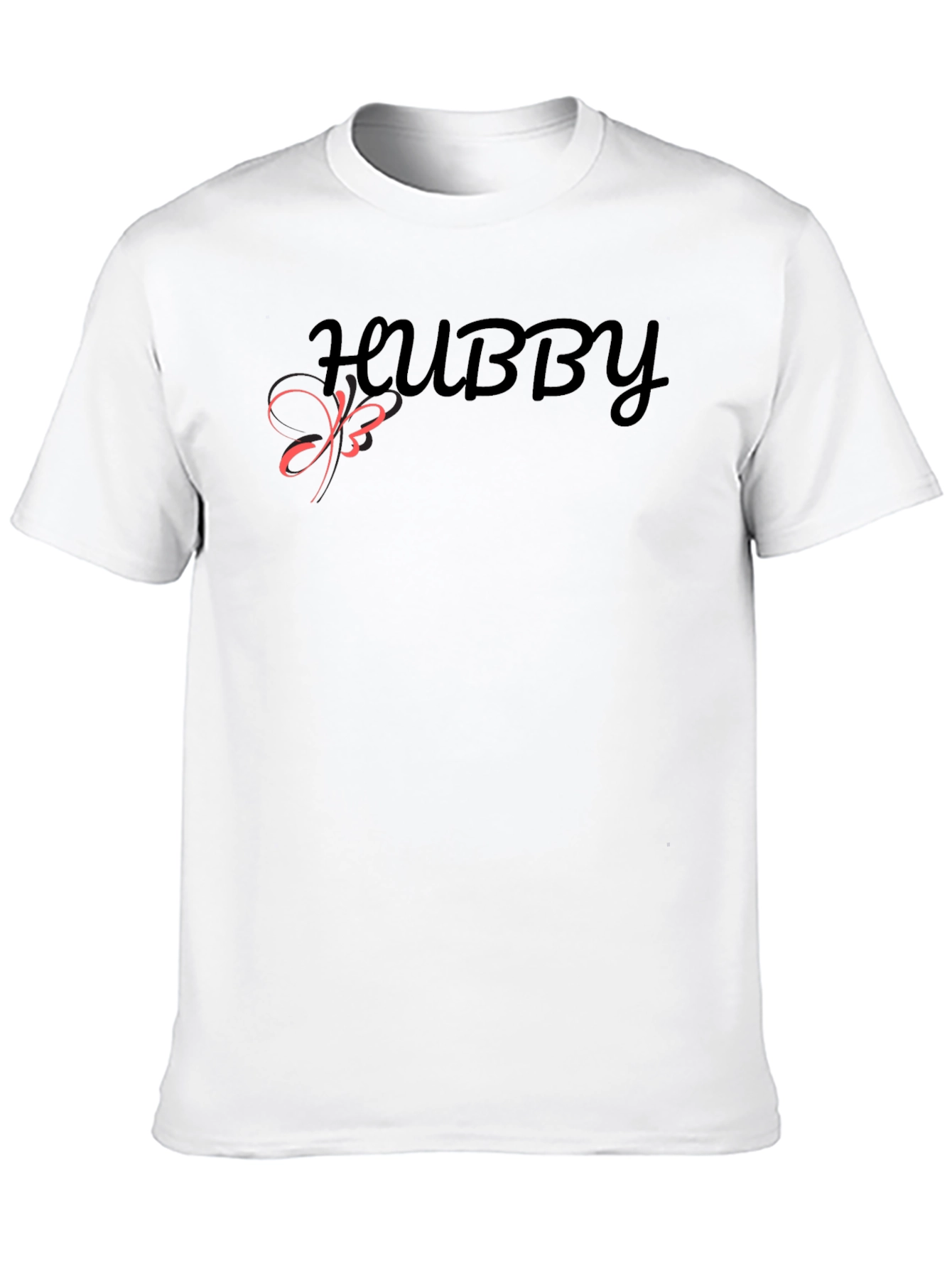 Hubby T-Shirt - Black Crew Neck Tee