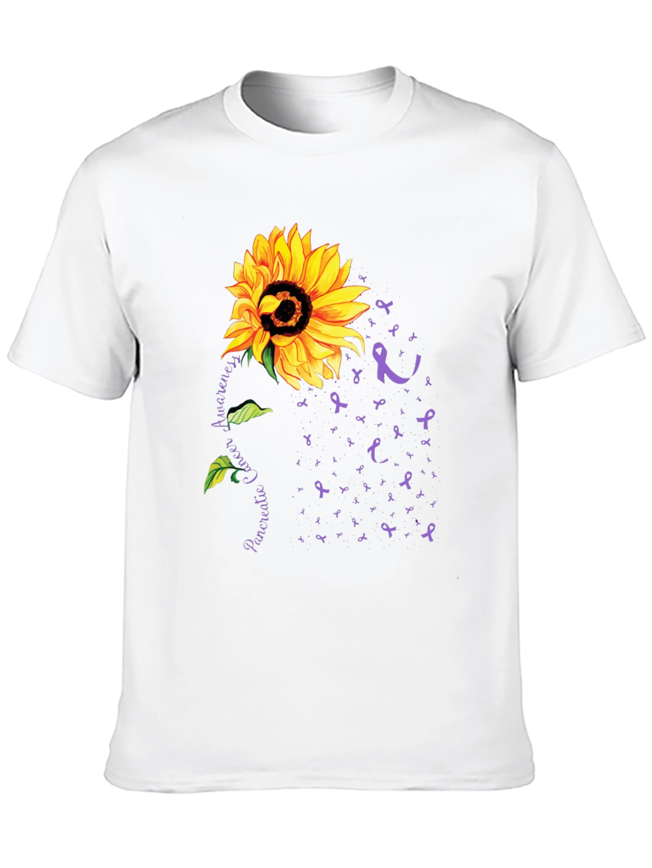 Sunflower Pancreatic Cancer Awareness T-Shirt