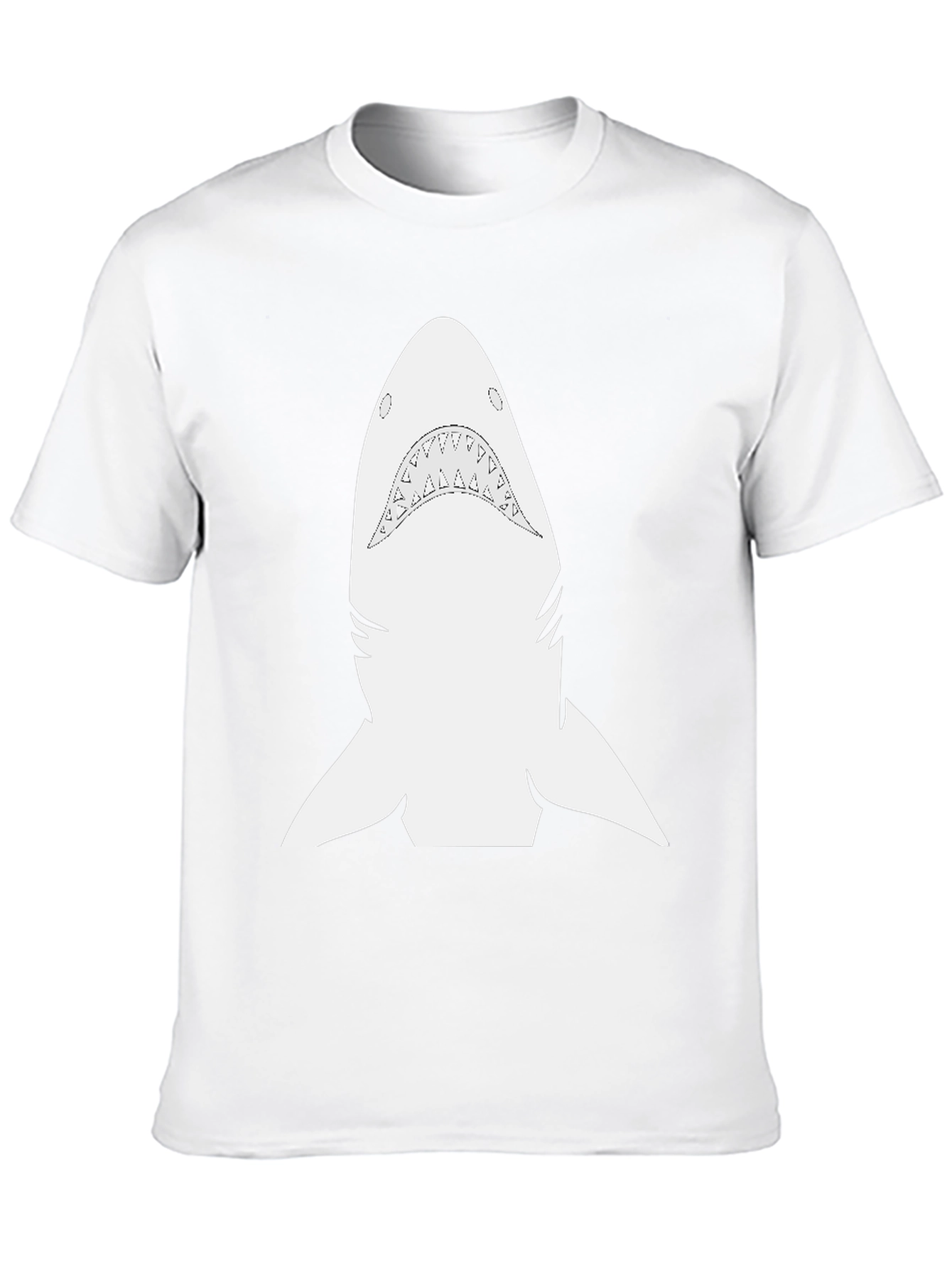 Shark Graphic Tee - Black Cotton Comfort