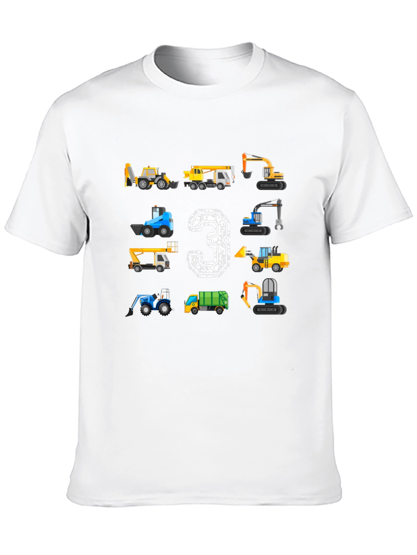 Construction Birthday T-Shirt Size 3