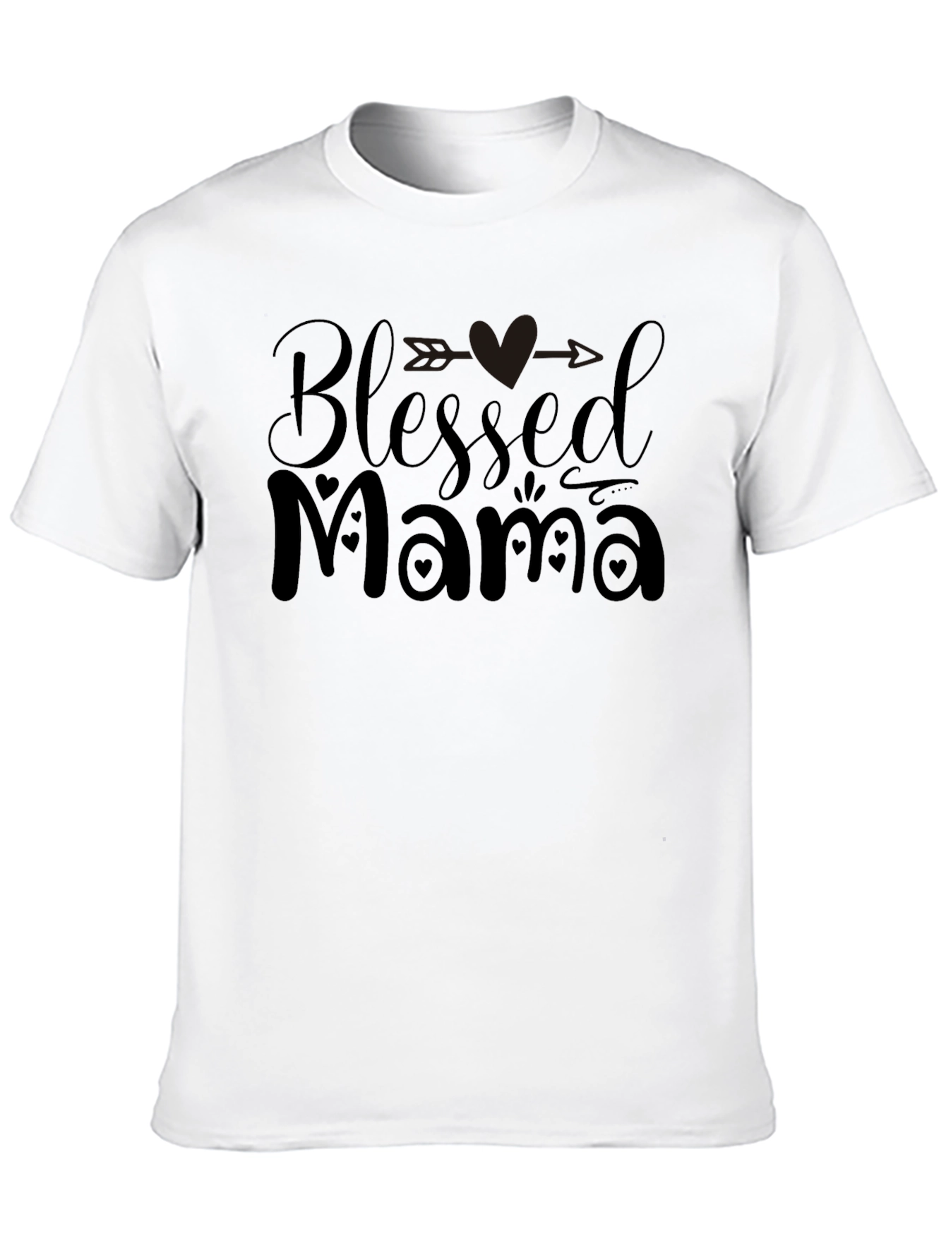 Blessed Mama Graphic Tee - Black