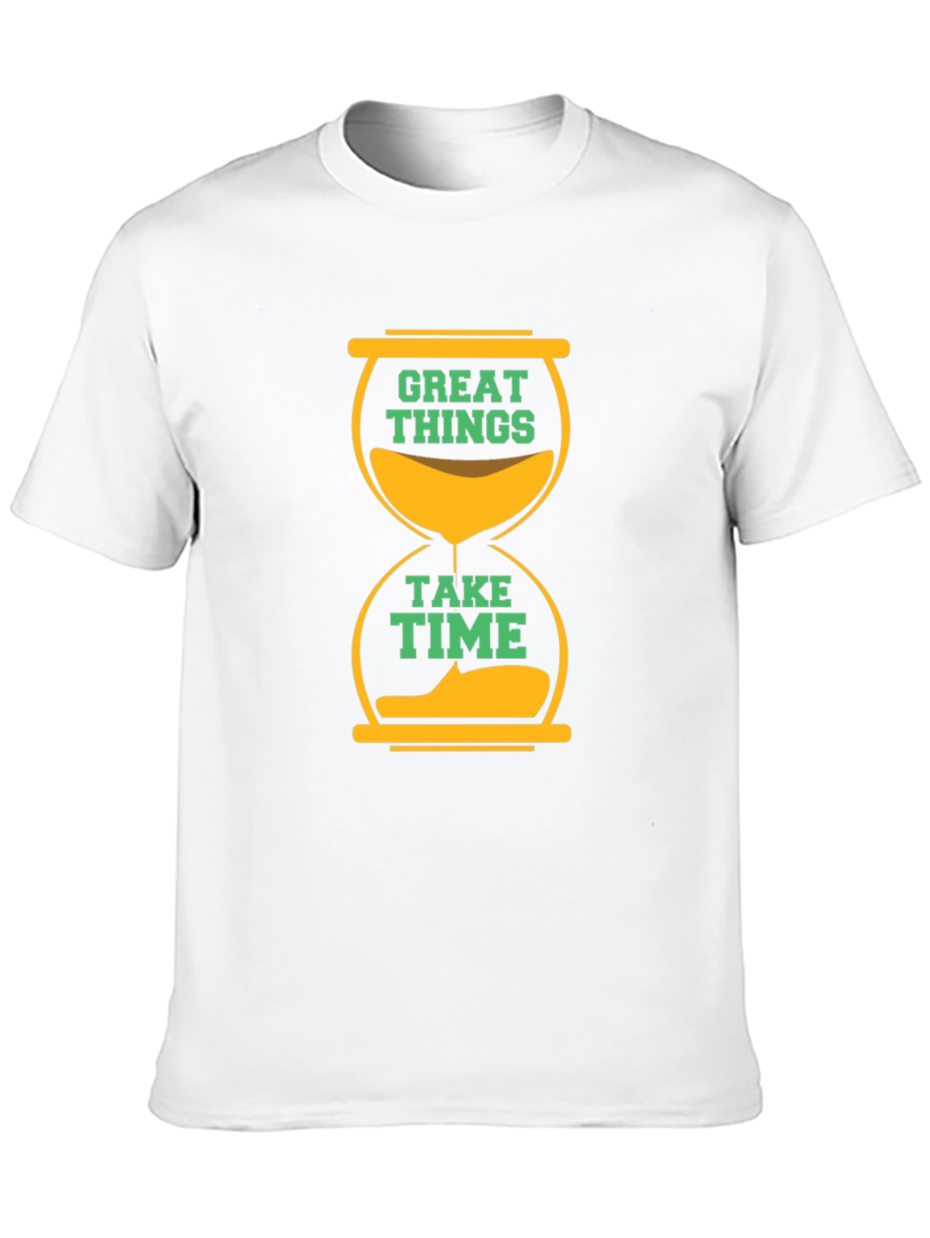 Great Things Take Time Black Graphic Tee