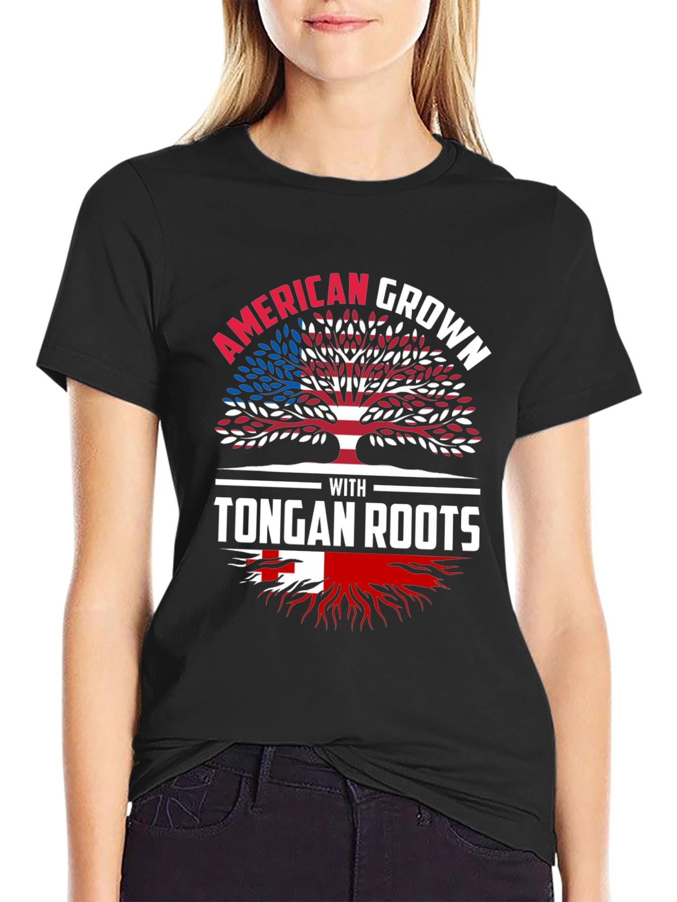 American Grown with Tongan Roots T-Shirt