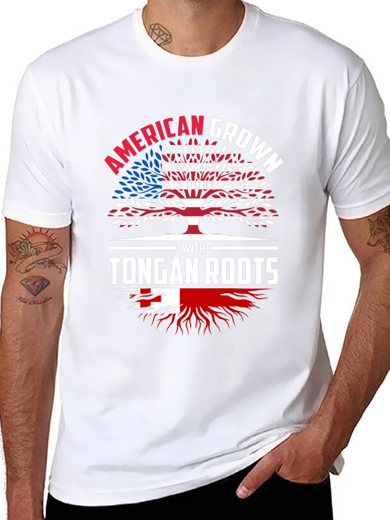 American Grown with Tongan Roots T-Shirt