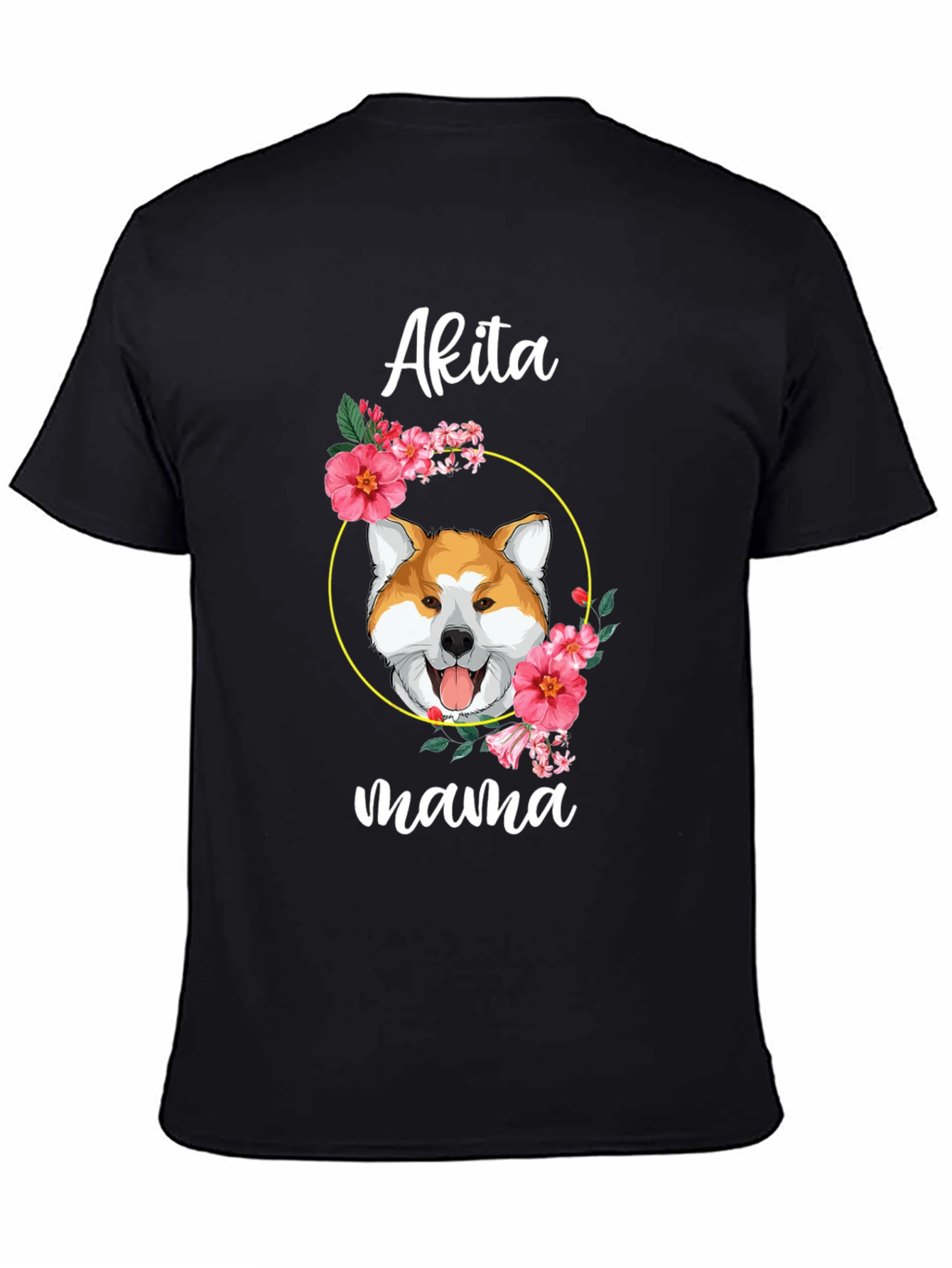 Akita Mama Dog Graphic T-Shirt