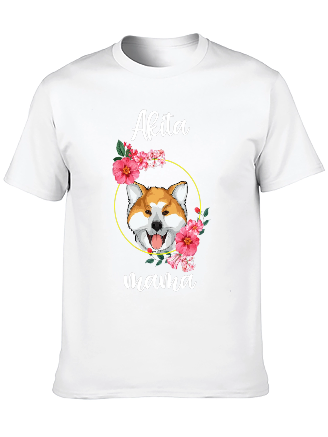 Akita Mama Dog Graphic T-Shirt