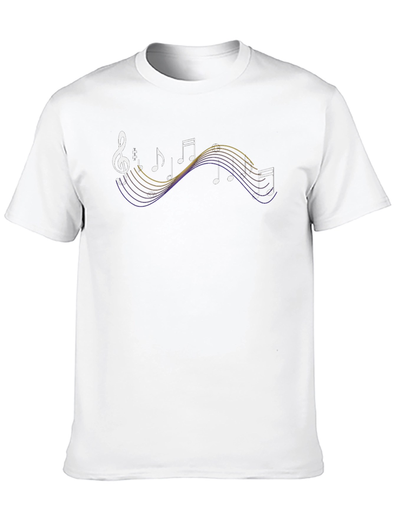 Musical Note Graphic Print T-Shirt