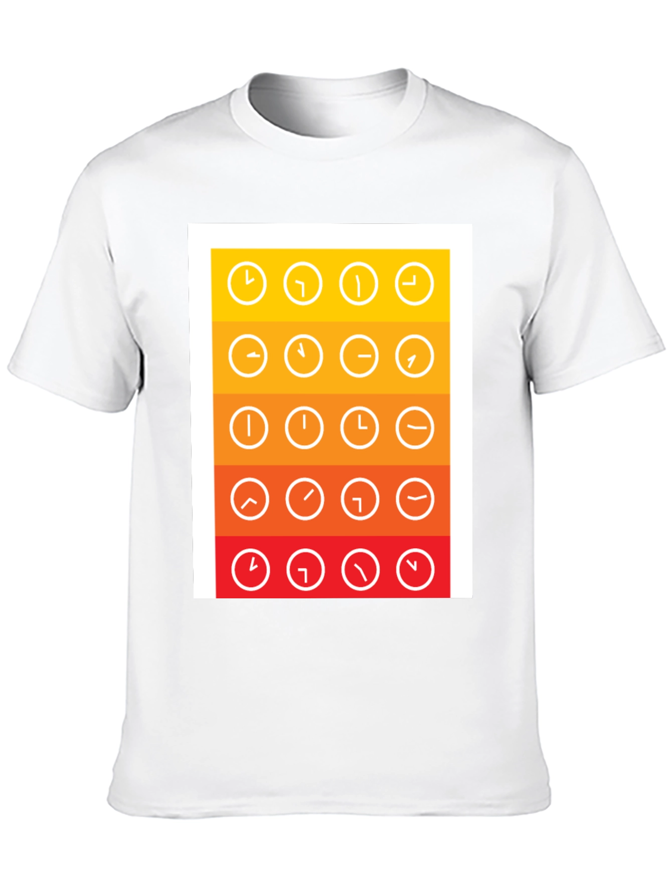 Clock Arrow Graphic Tee - Stylish Time Design