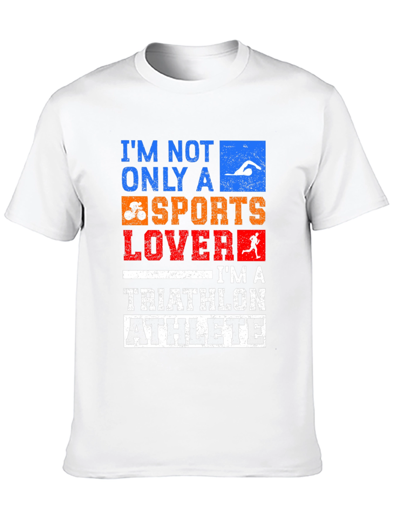 Triathlon Athlete T-Shirt - Sports Lover Design