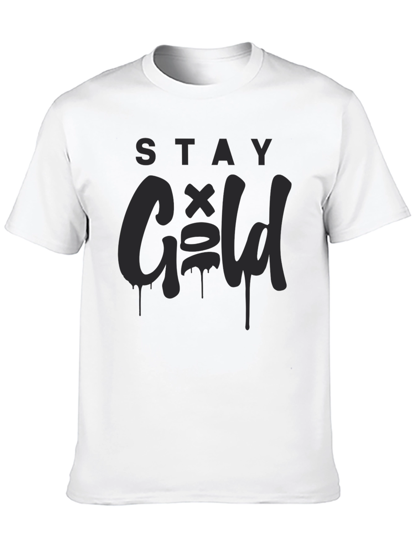 Stay Gold Black Graphic Tee