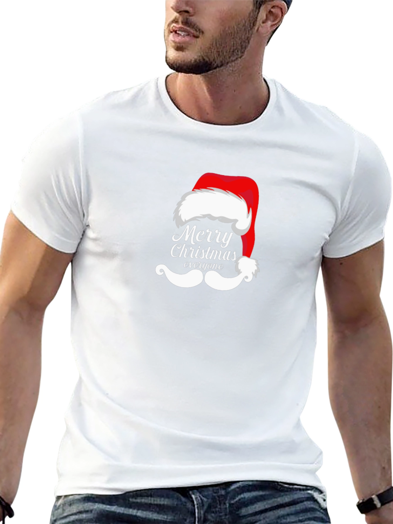Festive Christmas Santa Hat T-Shirt