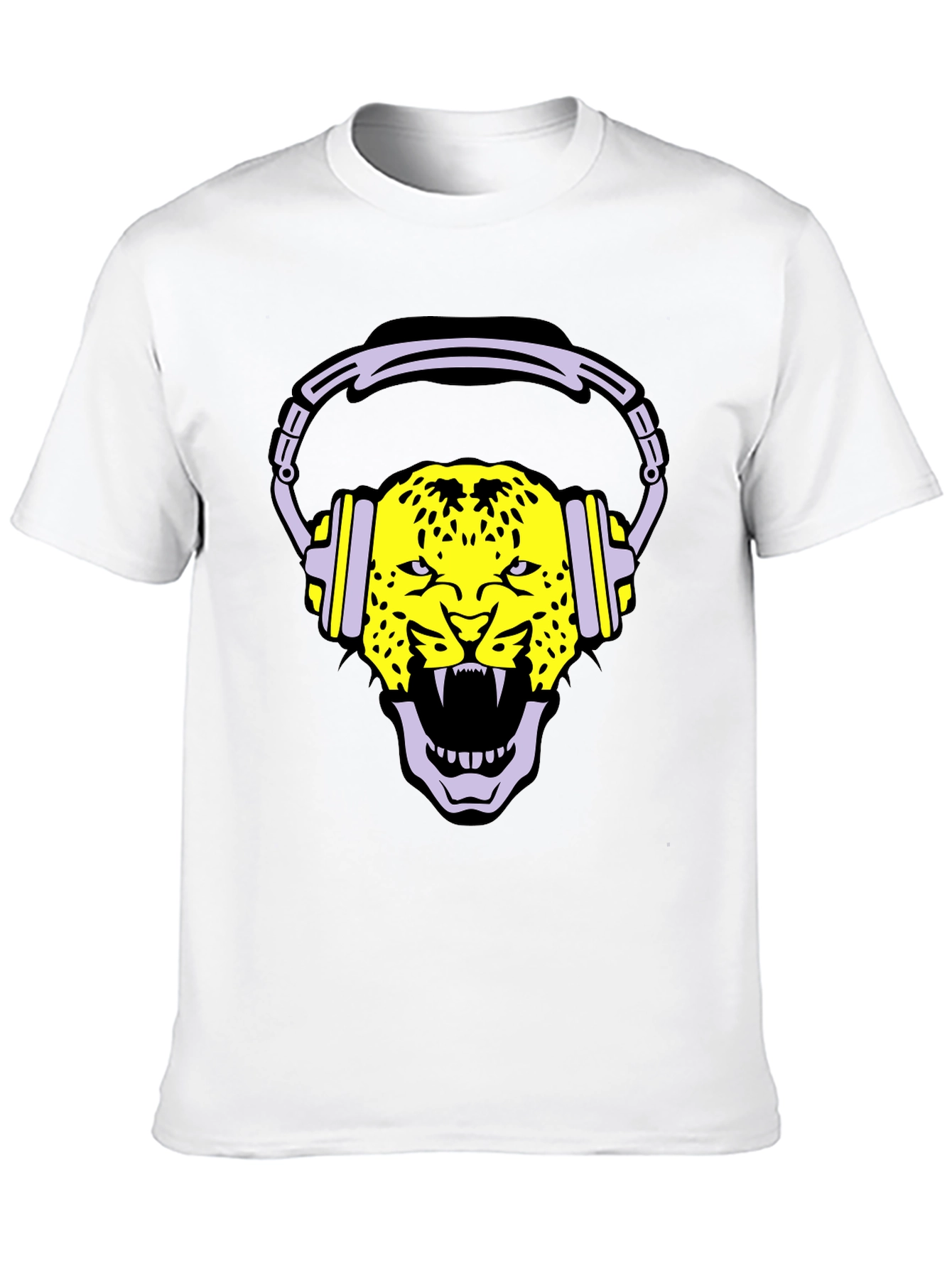 Leopard DJ Graphic Tee - Cool and Unique!