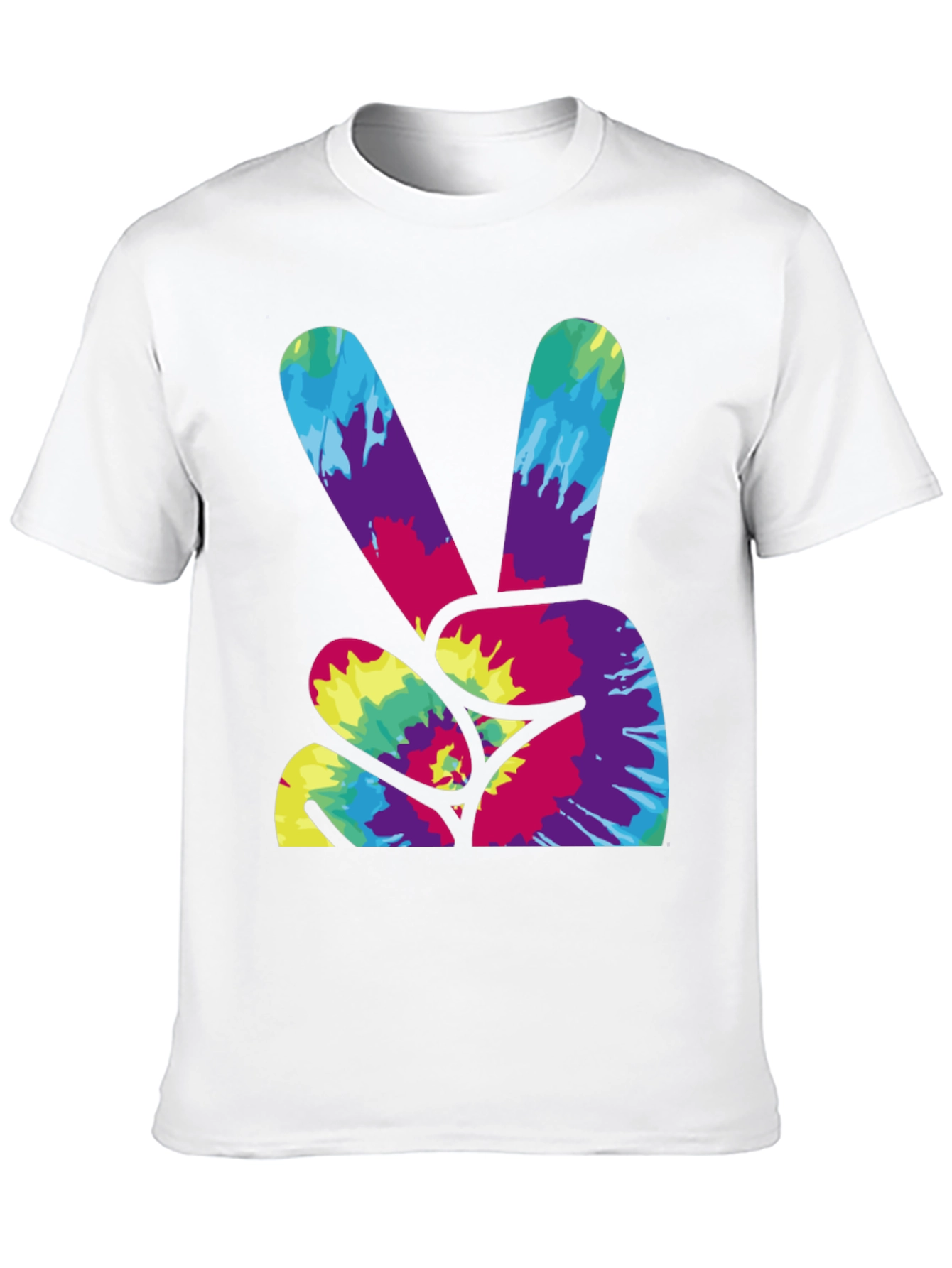Peace Sign Tie Dye Graphic T-Shirt