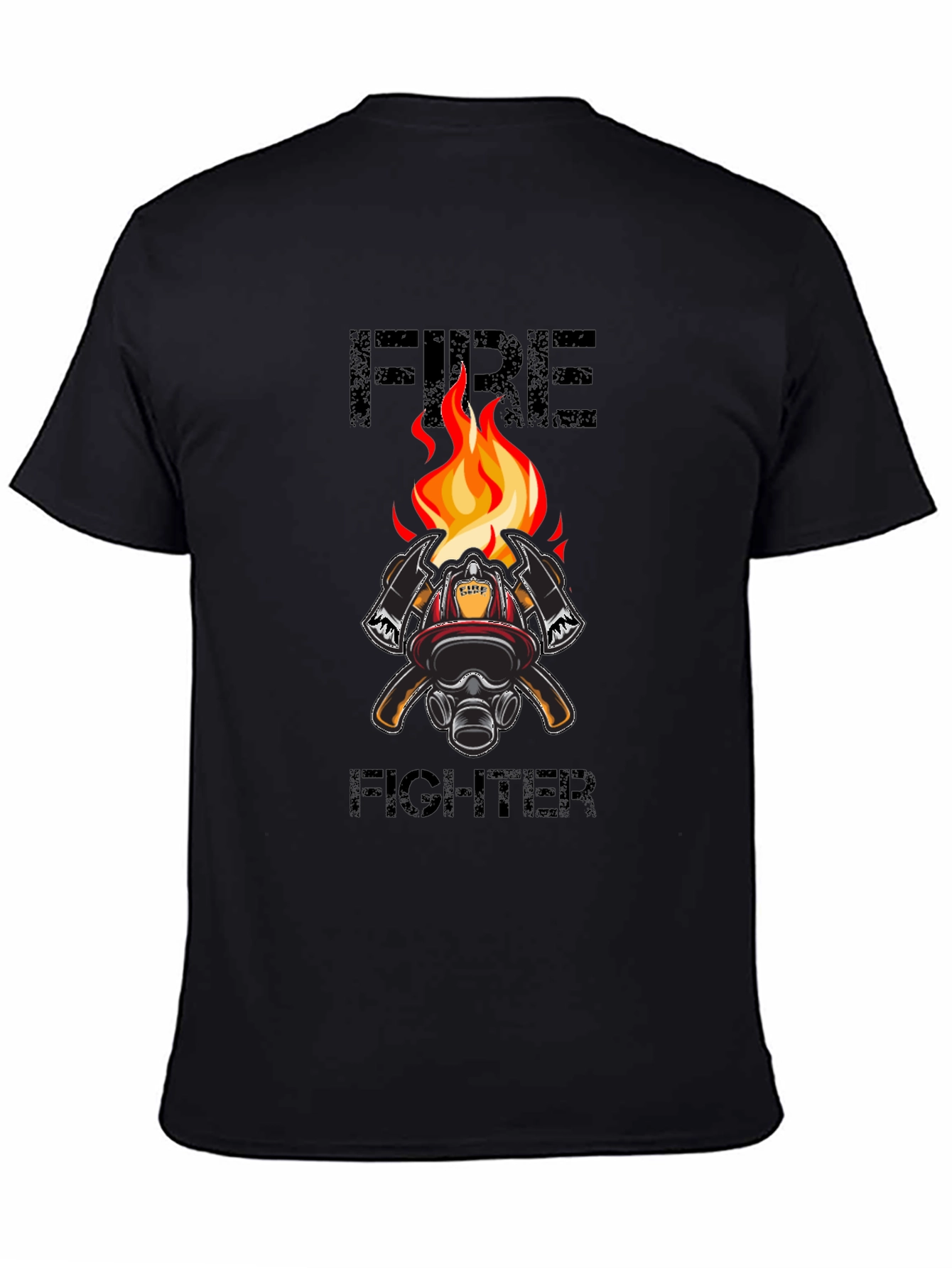 Firefighter Graphic T-Shirt - Black