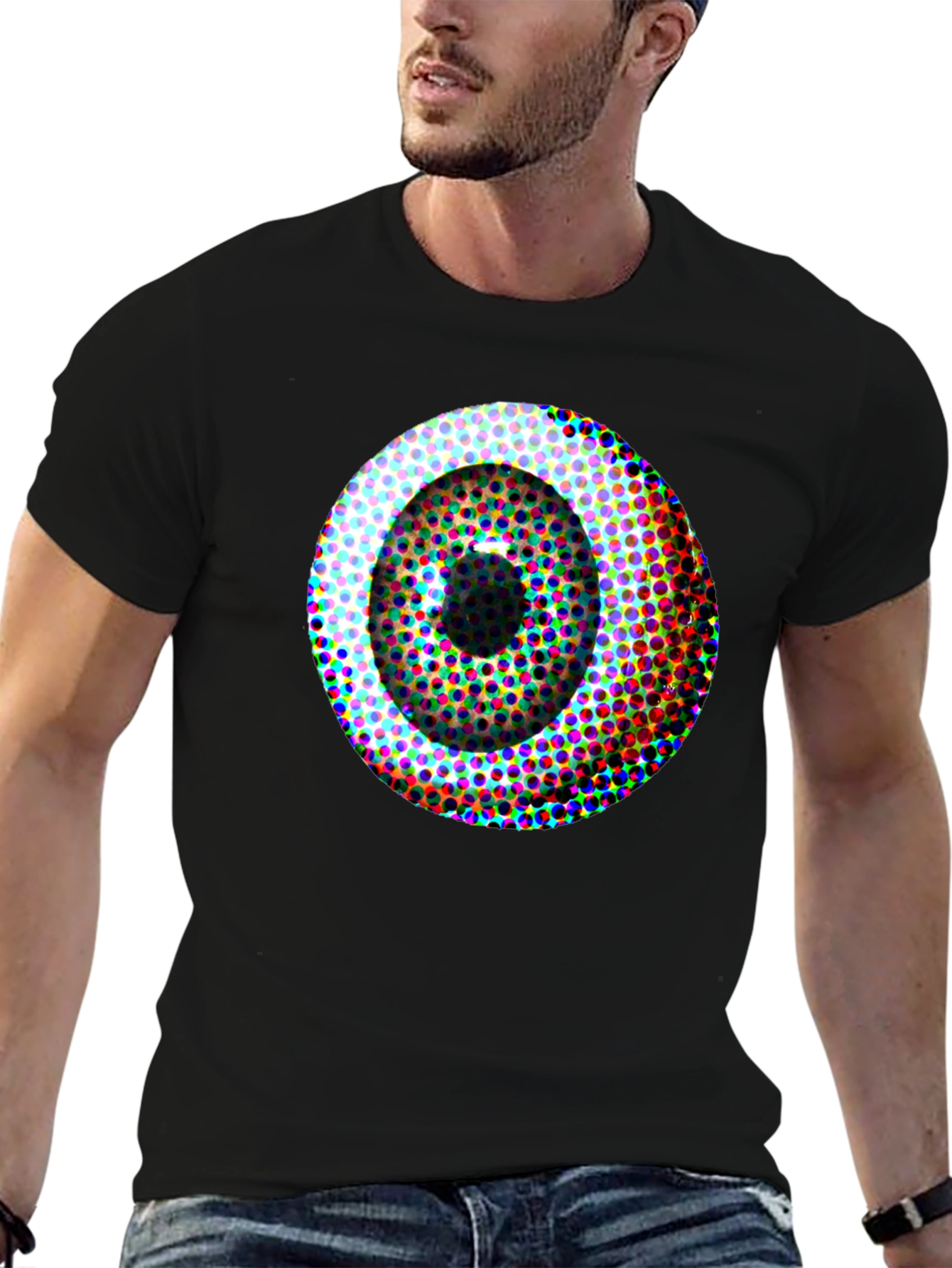 Eye See You Black Graphic Tee