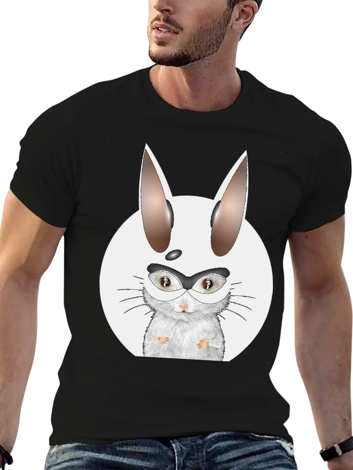 Funny Hamster Rabbit Graphic T-Shirt - Unique Design
