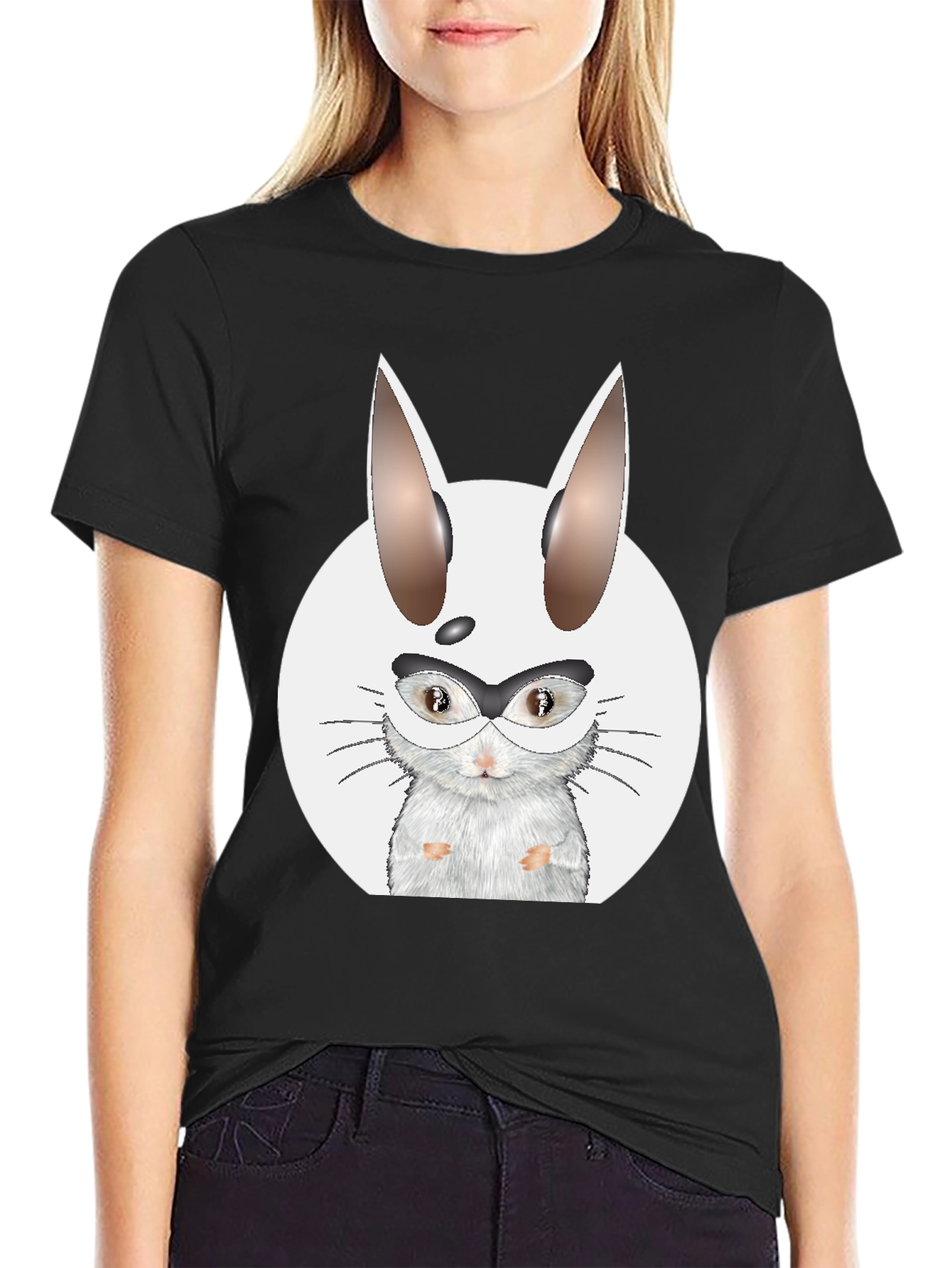Funny Hamster Rabbit Graphic T-Shirt - Unique Design