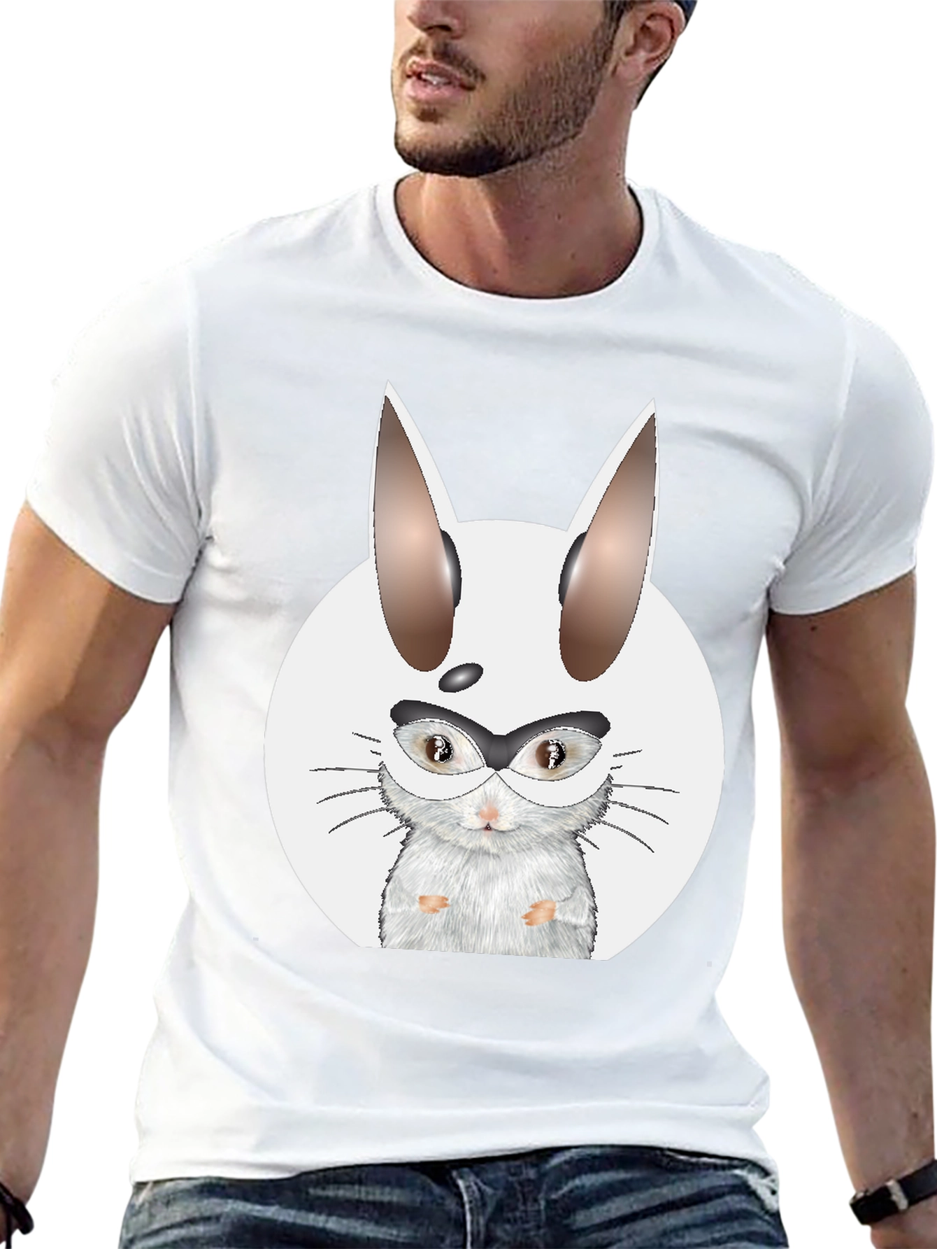 Funny Hamster Rabbit Graphic T-Shirt - Unique Design