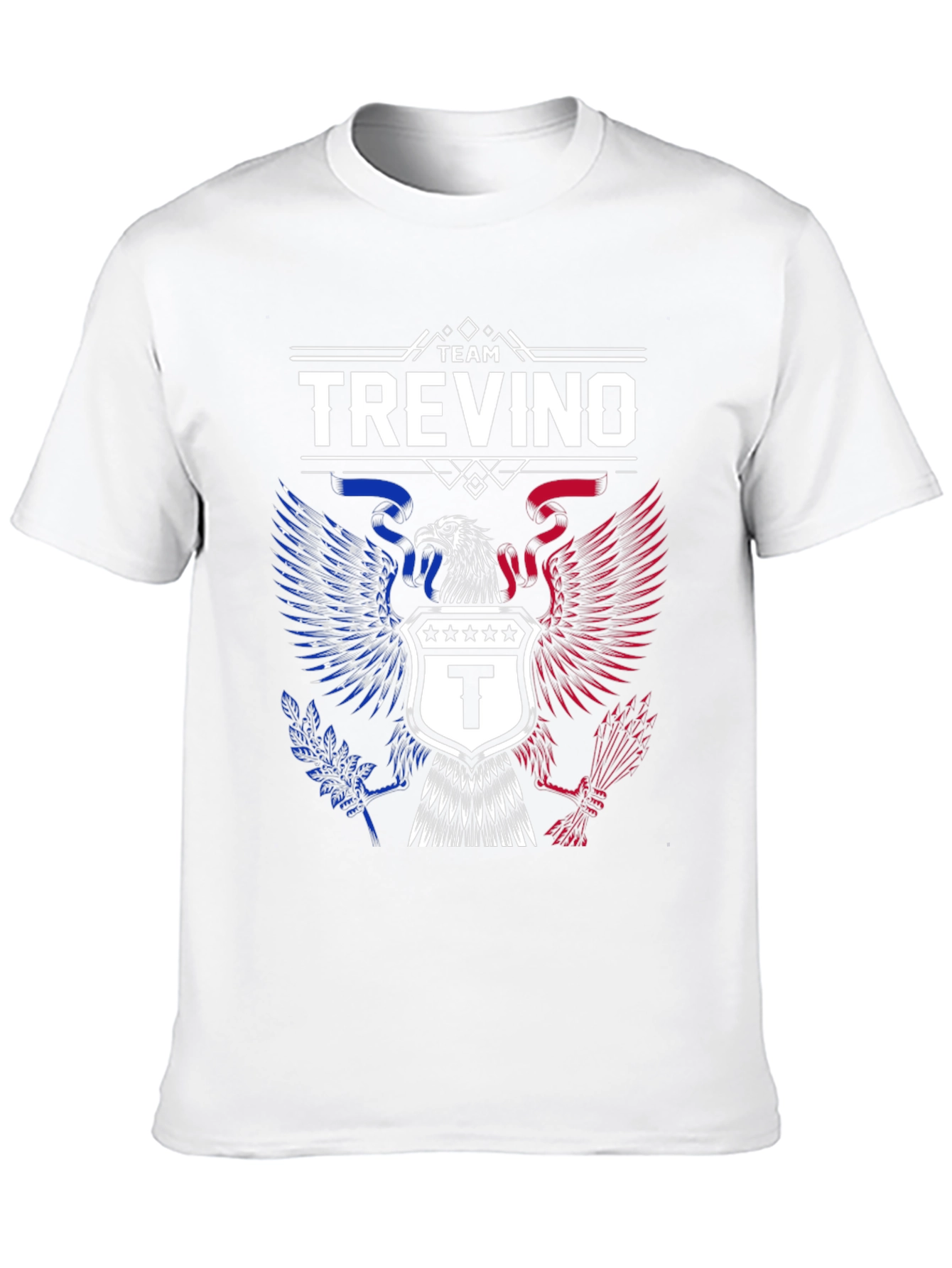 Team Trevino Eagle Crest Graphic Tee - Patriotic Pride