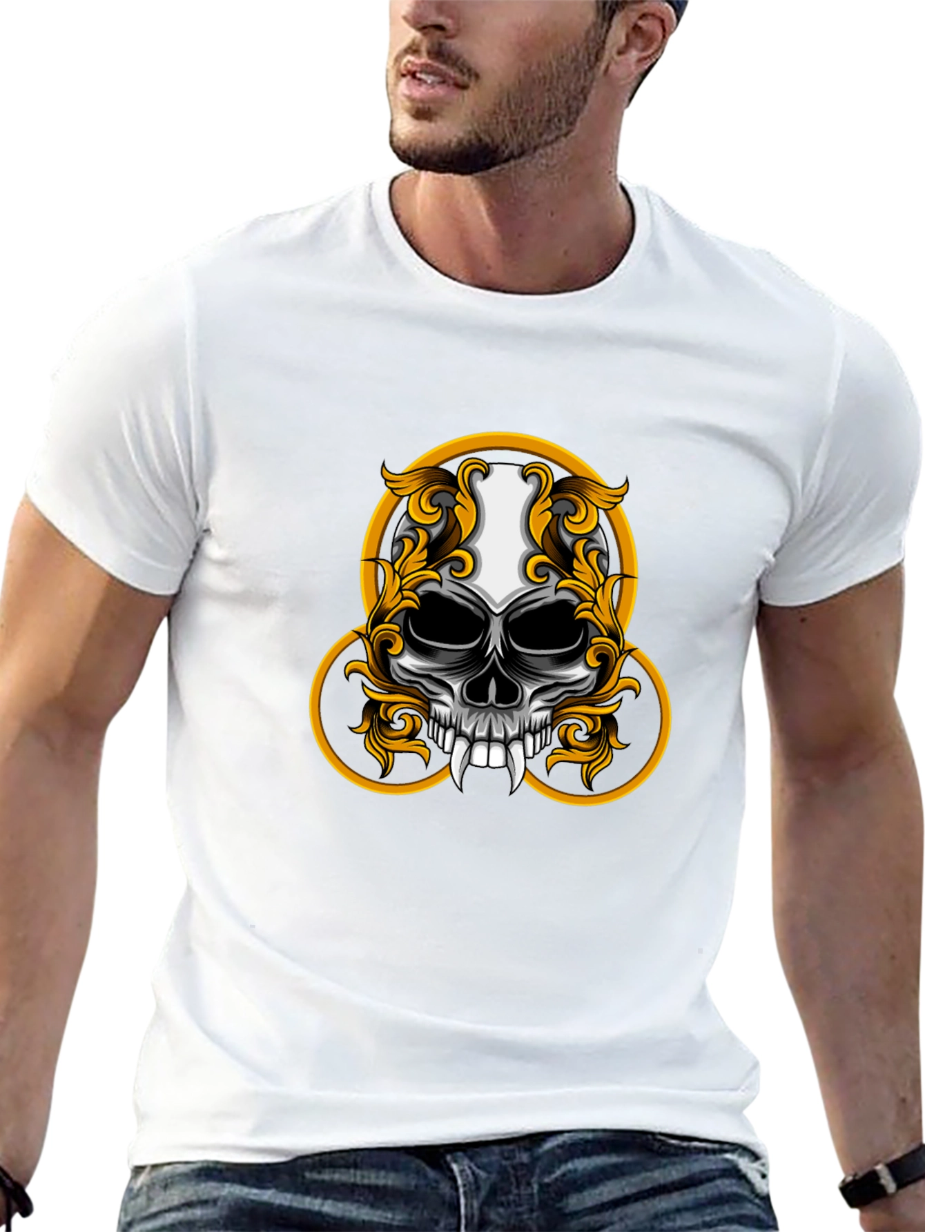Skull Graphic Tee - Gothic Style Shirt