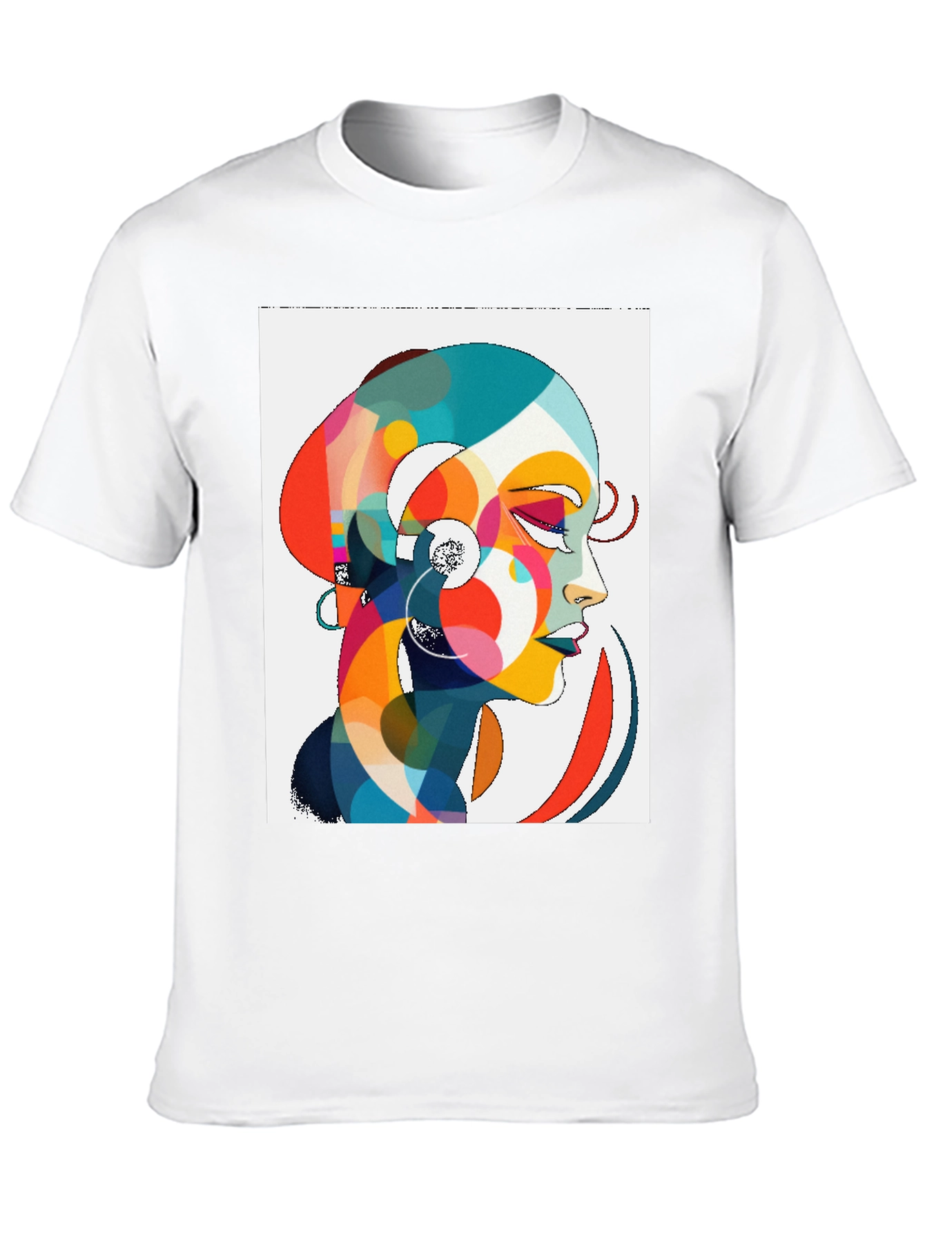 Abstract Woman Graphic Tee - Stylish Comfort