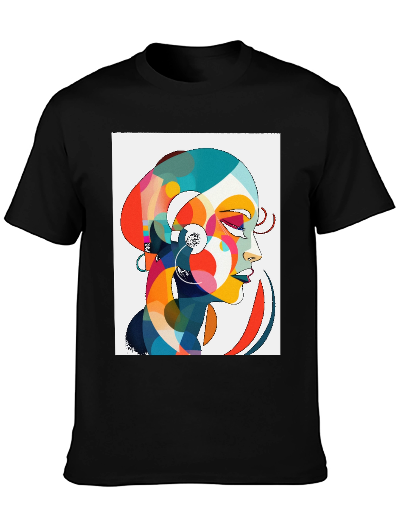 Abstract Woman Graphic Tee - Stylish Comfort