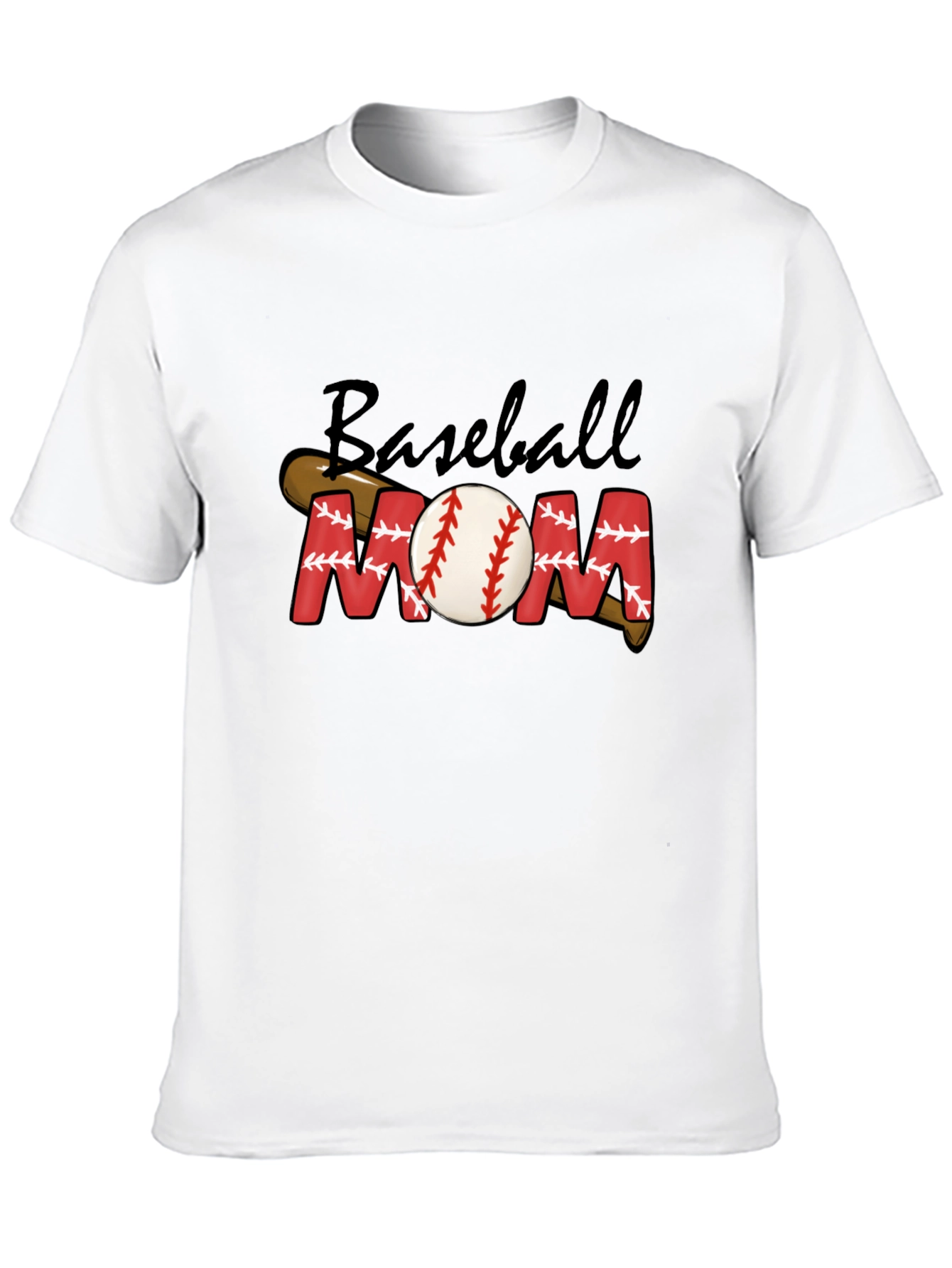 Baseball Mom Black Graphic Tee