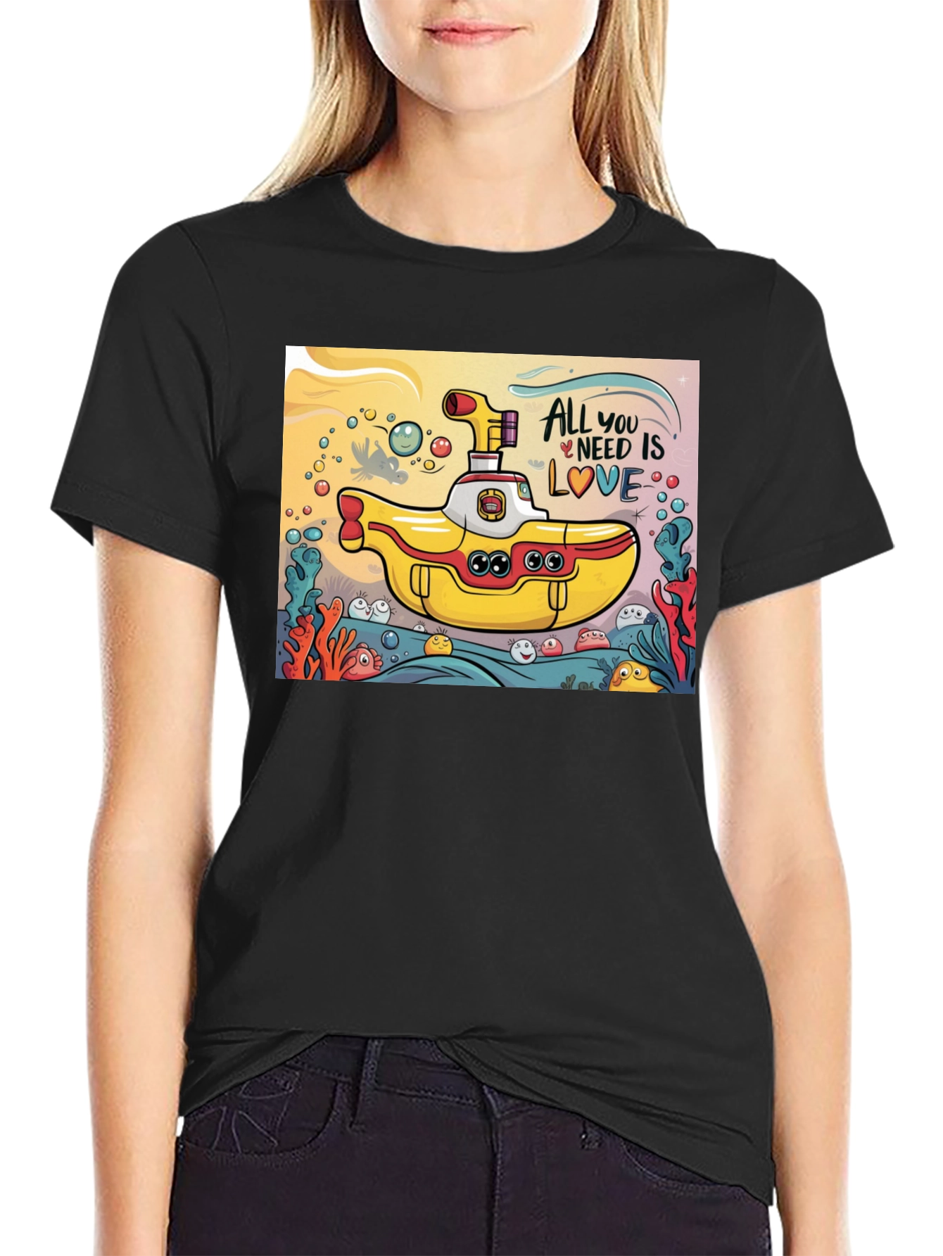 All You Need Is Love Yellow Submarine T-Shirt