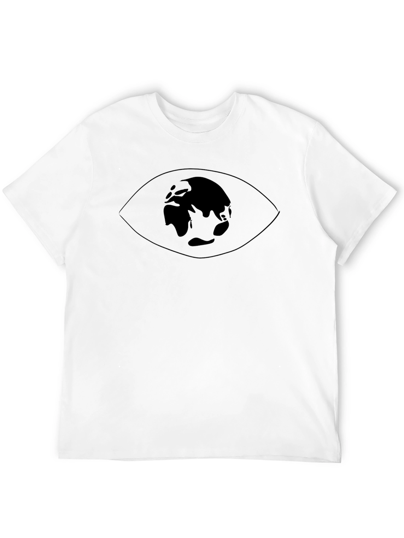 Eye See the World Graphic Black T-Shirt