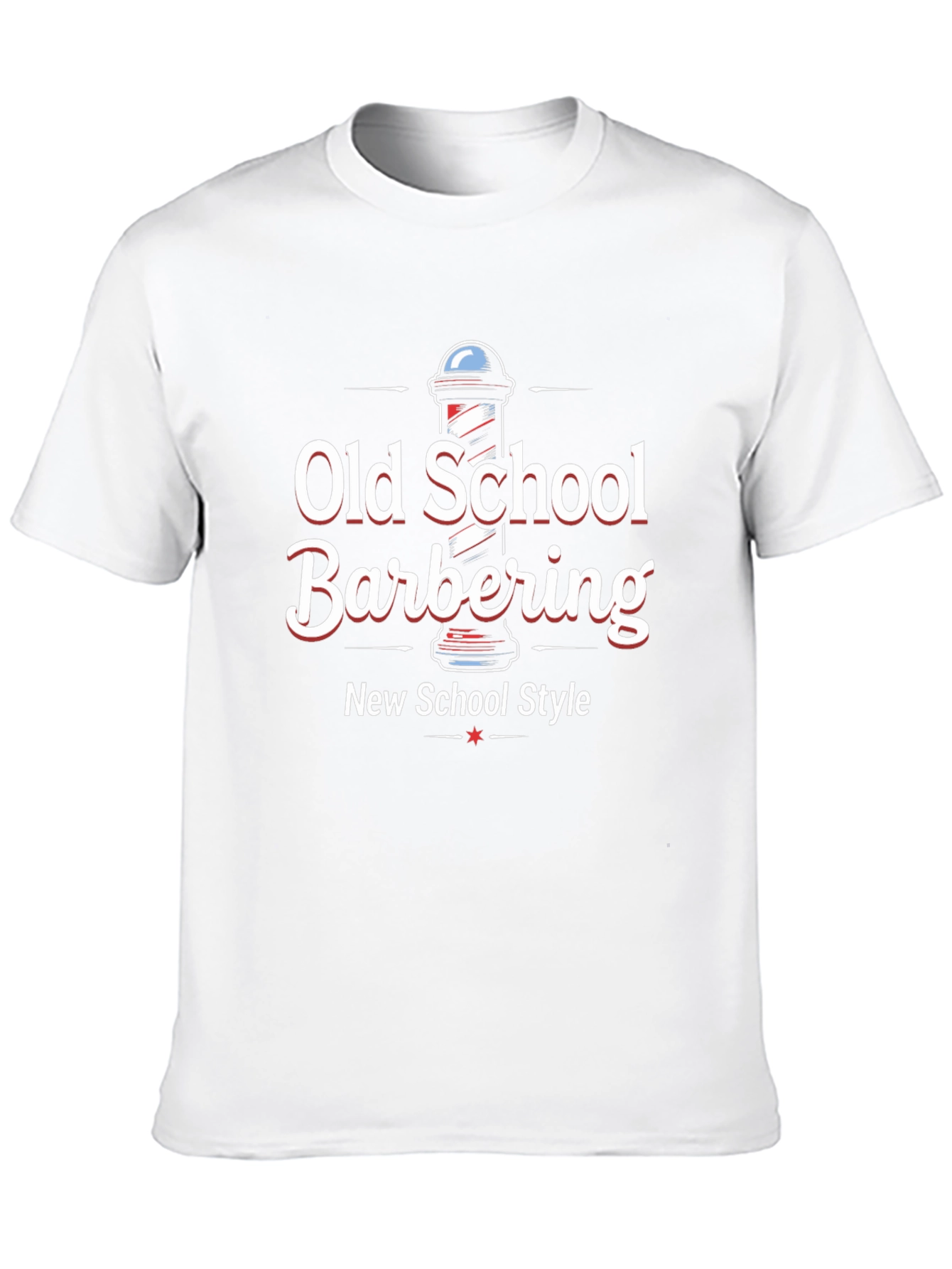 Old School Barbering T-Shirt - New School Style