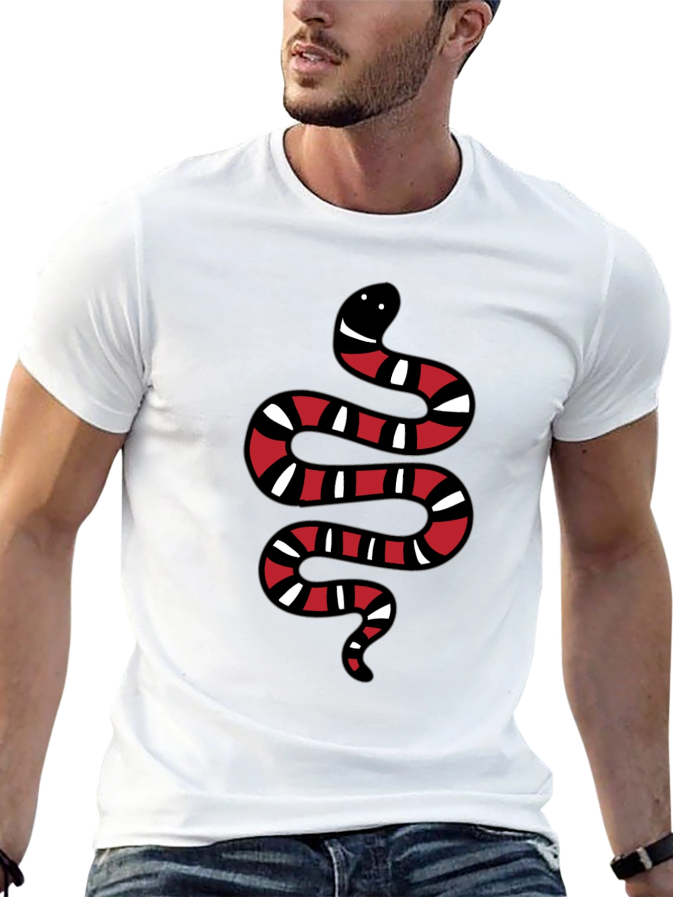 Snake Graphic Black T-Shirt