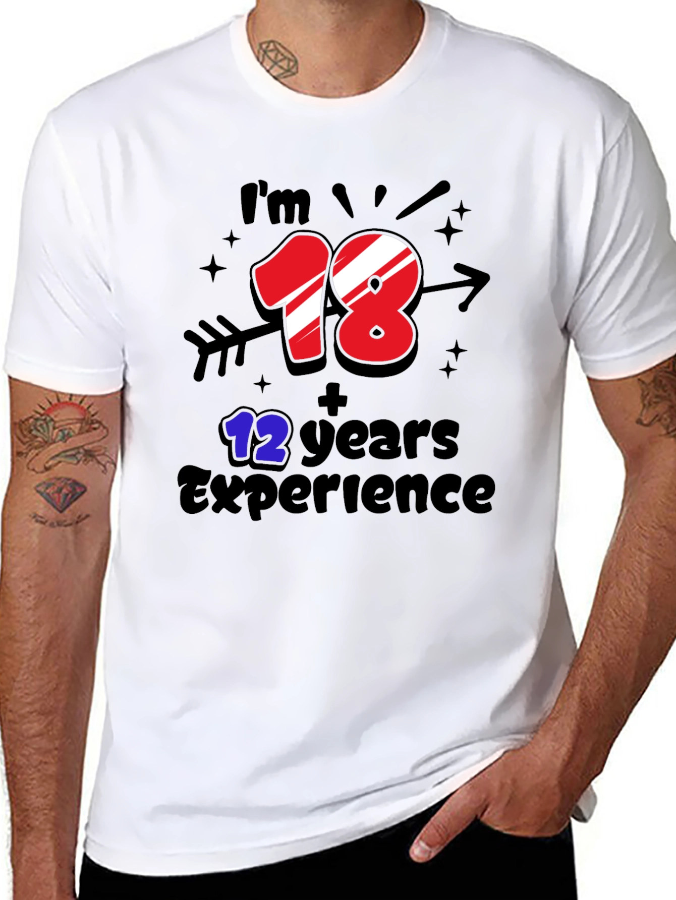 Funny 30th Birthday T-Shirt: 18+12 Years Experience
