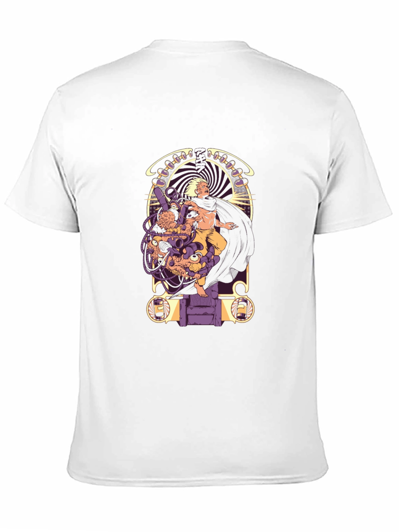 Graphic Tee - Sci-Fi Hero Art Nouveau Style