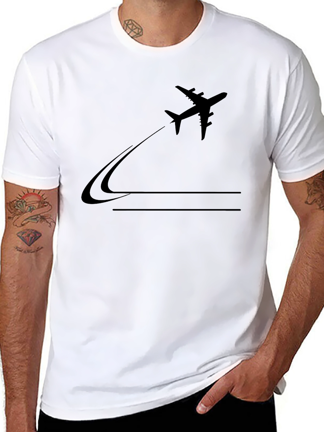 Airplane Graphic Tee - Fly High in Style