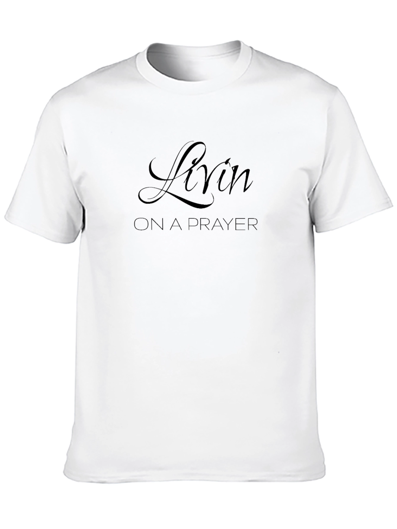 Livin on a Prayer Black Graphic Tee