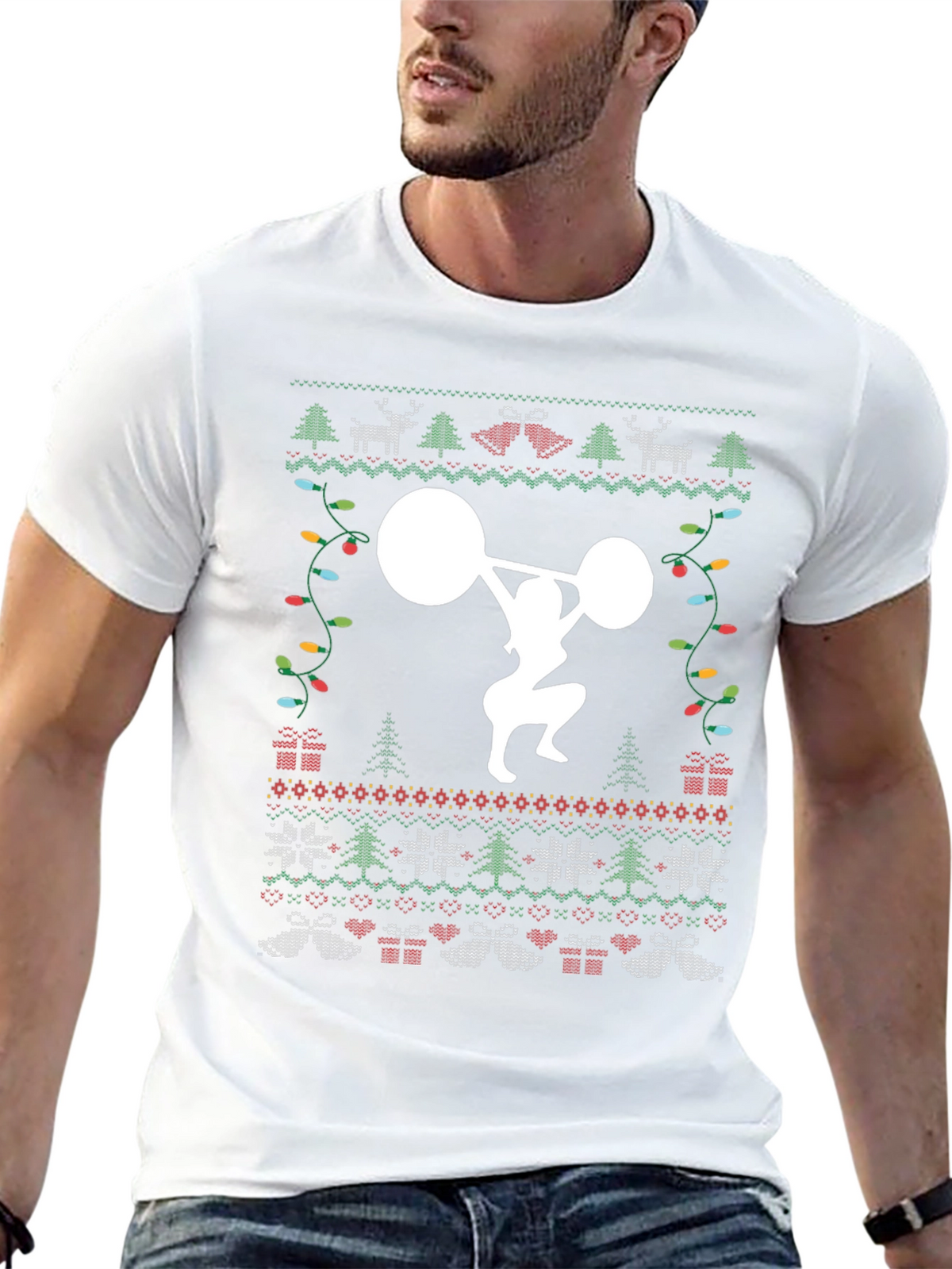 Christmas Weightlifting T-Shirt
