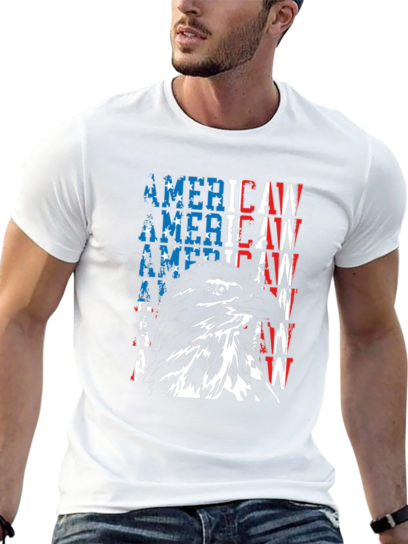 American Eagle Graphic T-Shirt - Patriot Style